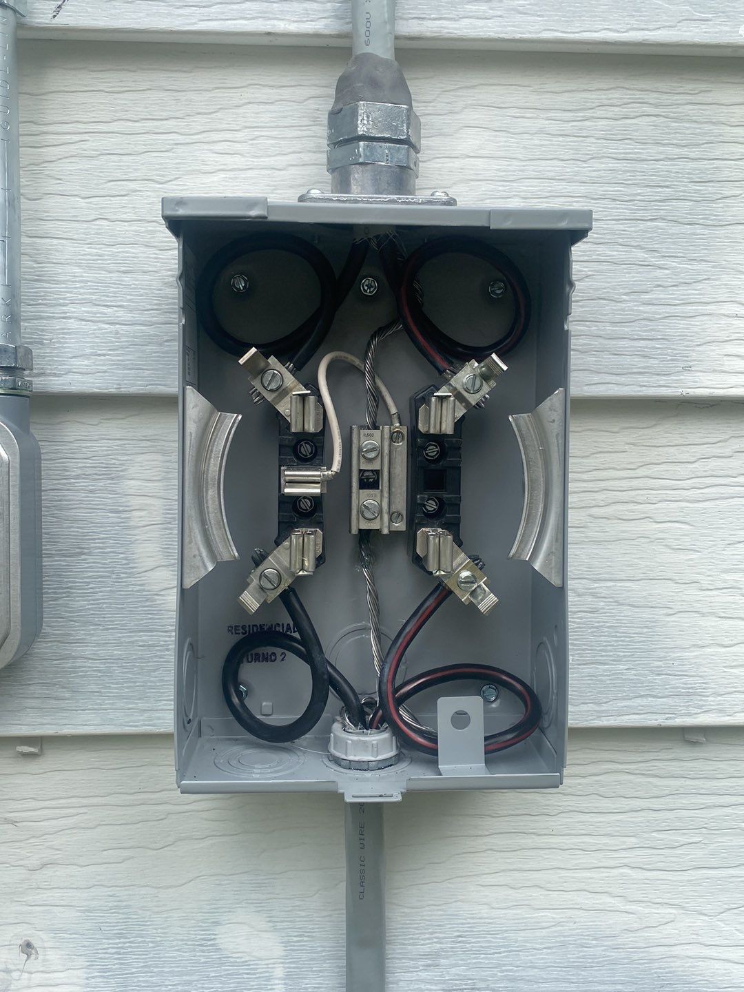 Solar Panel Installation with Exterior Service Change by Infinity Solar Systems
