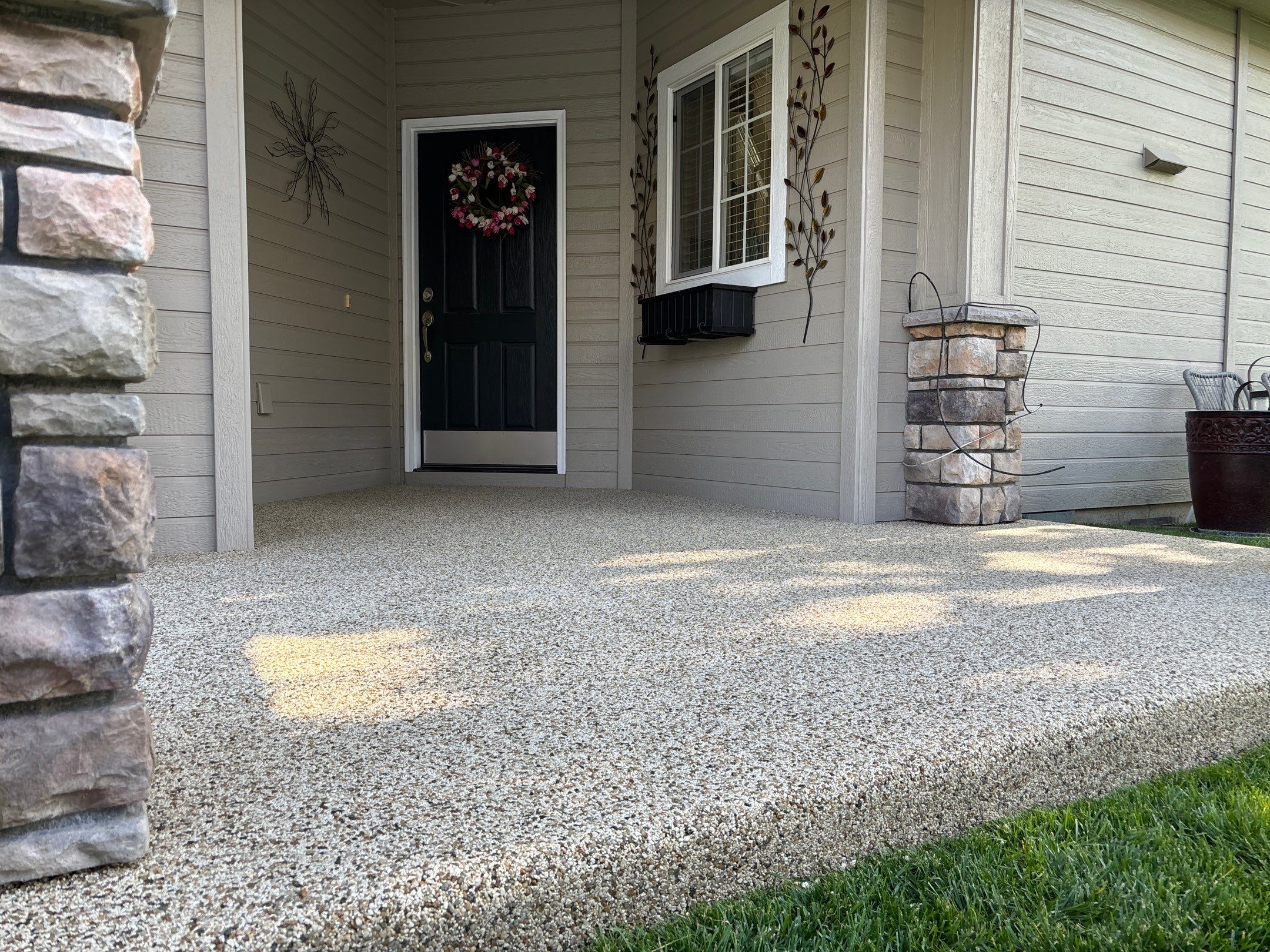 Beautiful Front Stoop Transformation for Kay by Mr. Mudd Concrete
