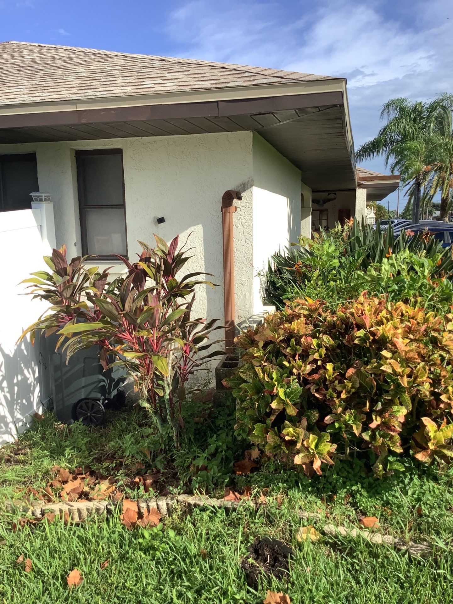 Brown Gutters in Cape Coral FL by Gutter Professors
