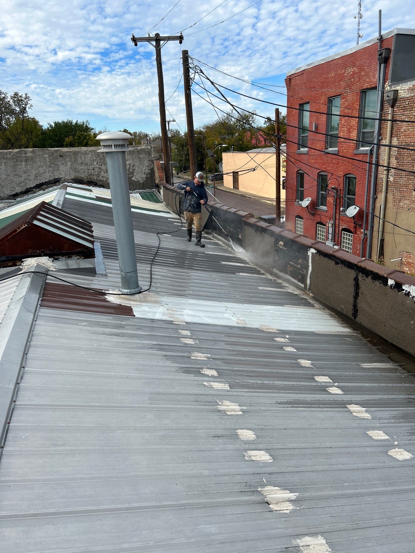 Spray Foam Metal Roof Restoration – Commerce, TX by All Star Roofing LLC