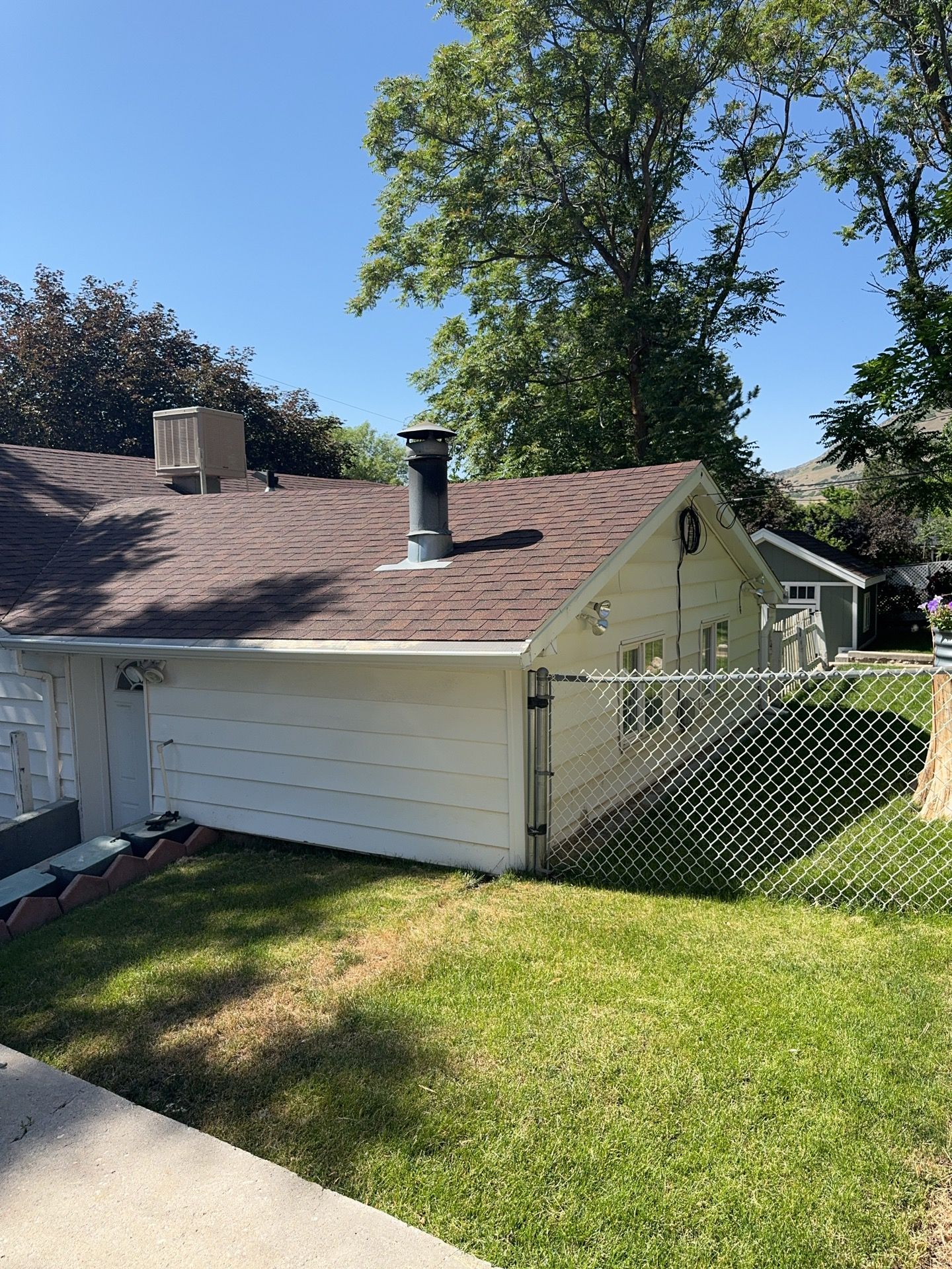 Farmington | Custom Hardie Mixed Siding | Thyme Green & White by Ideal Siding Utah