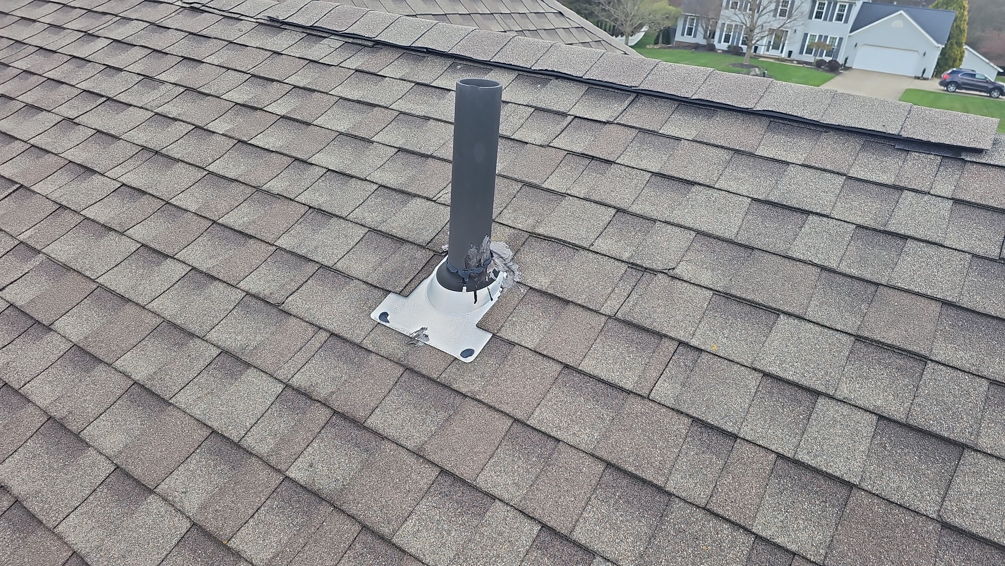 Rob S: Atlas Pinnacle, Color, Burnt Hickory, Drip Edge, Color, Royal Brown by Eagle Eye Roofing