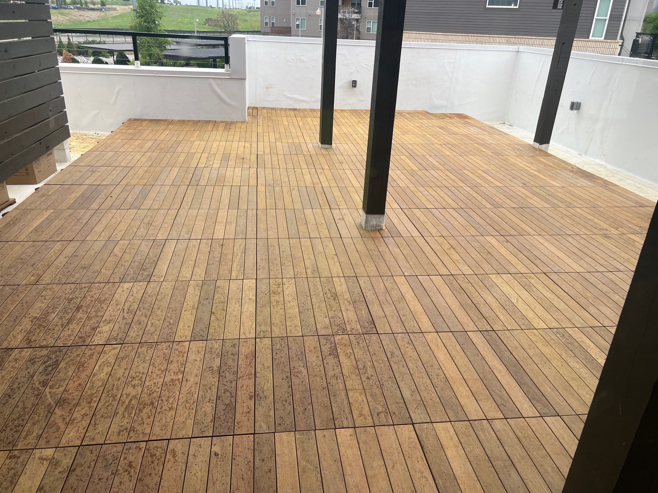 Apartment Roofing Installation using GAF HDZ Shingles, GAF TPO and Pavers in Lewisville, TX by Roof Experts