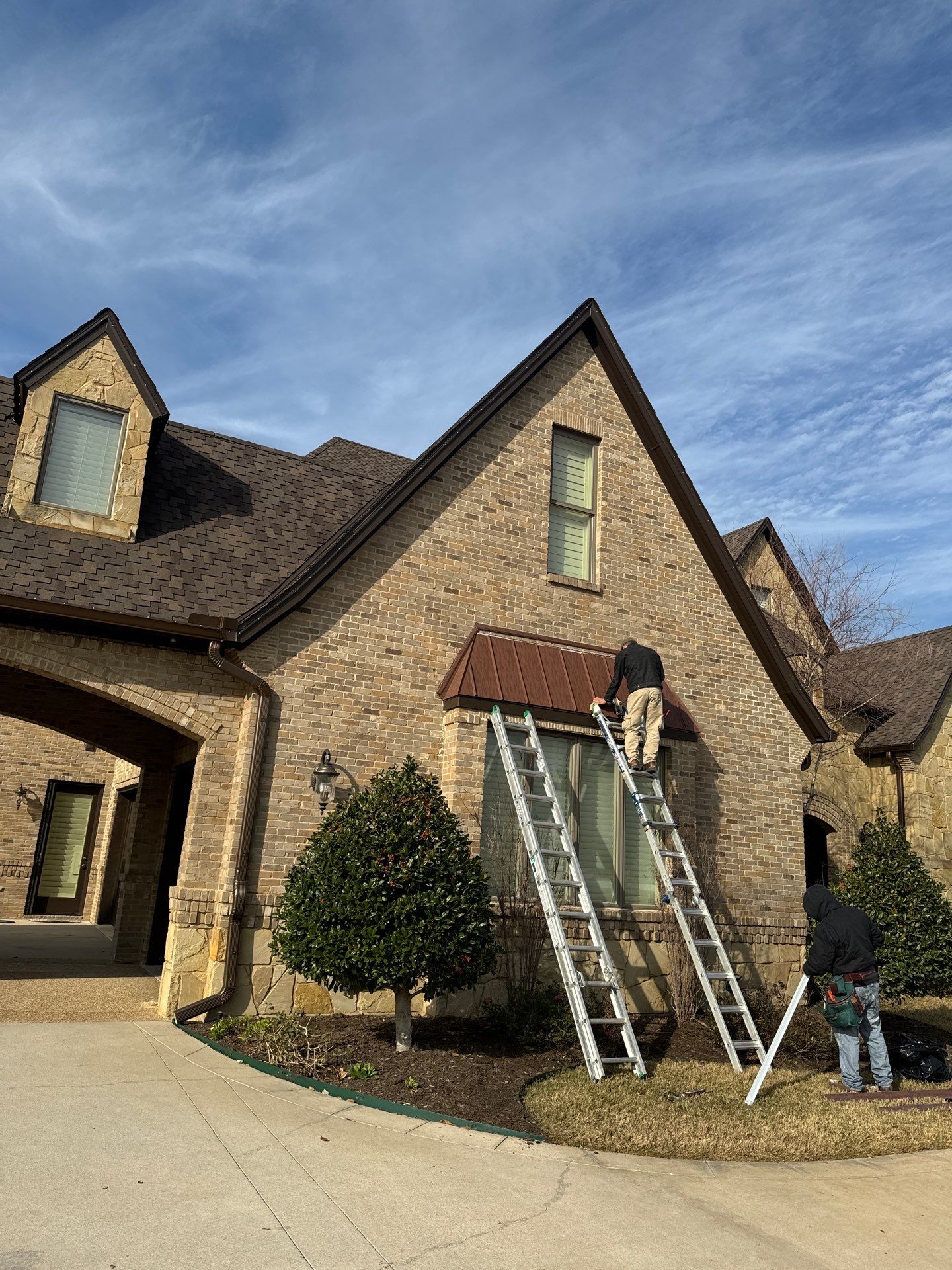 Standing Seam Metal Accent by First Out Roofing 