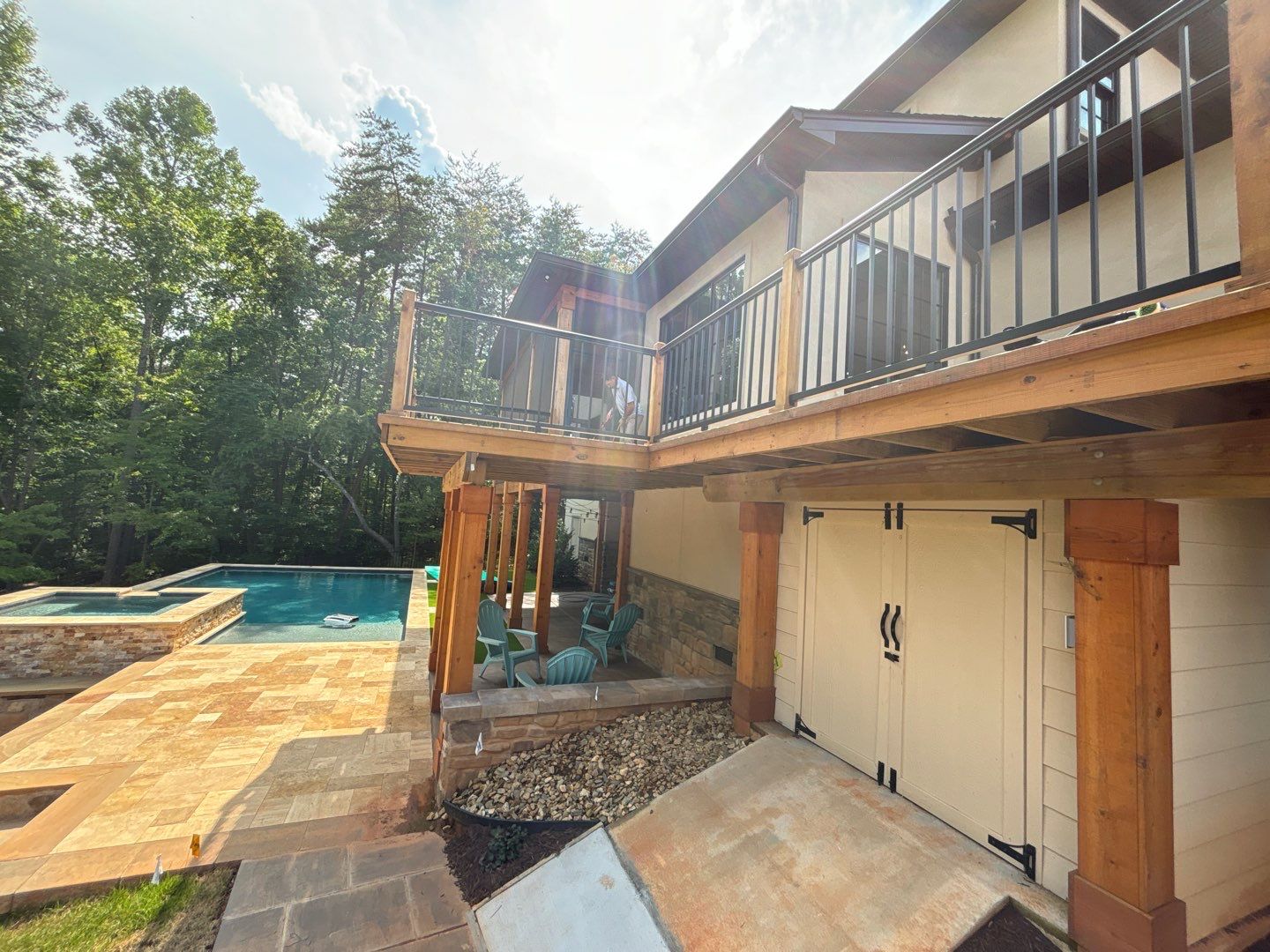 Weathered Deck using Wood Sealant and Wood Stain by DuraSeal