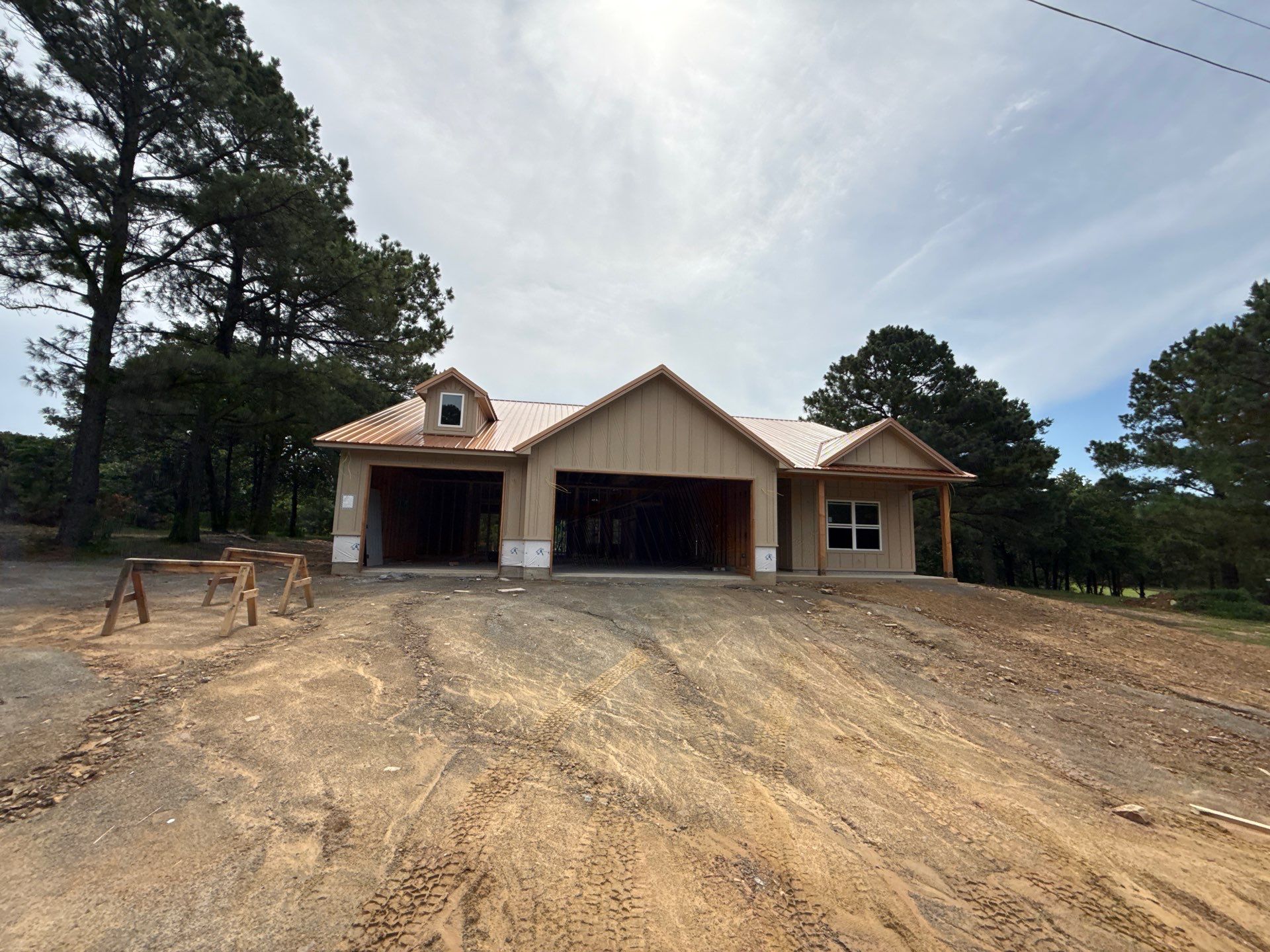 Copper Metallic 26-gauge low rib metal roofing. by In & Out Construction & Remodeling, LLC
