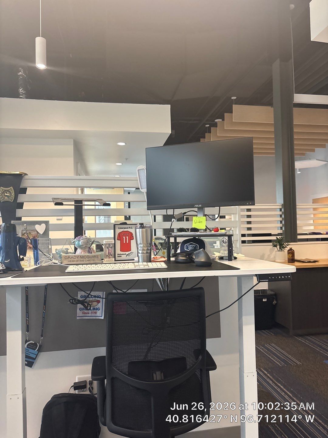 Modern Office Remodel Featuring Custom Acoustic Baffles in Lincoln by CompanyCam Sales Demo