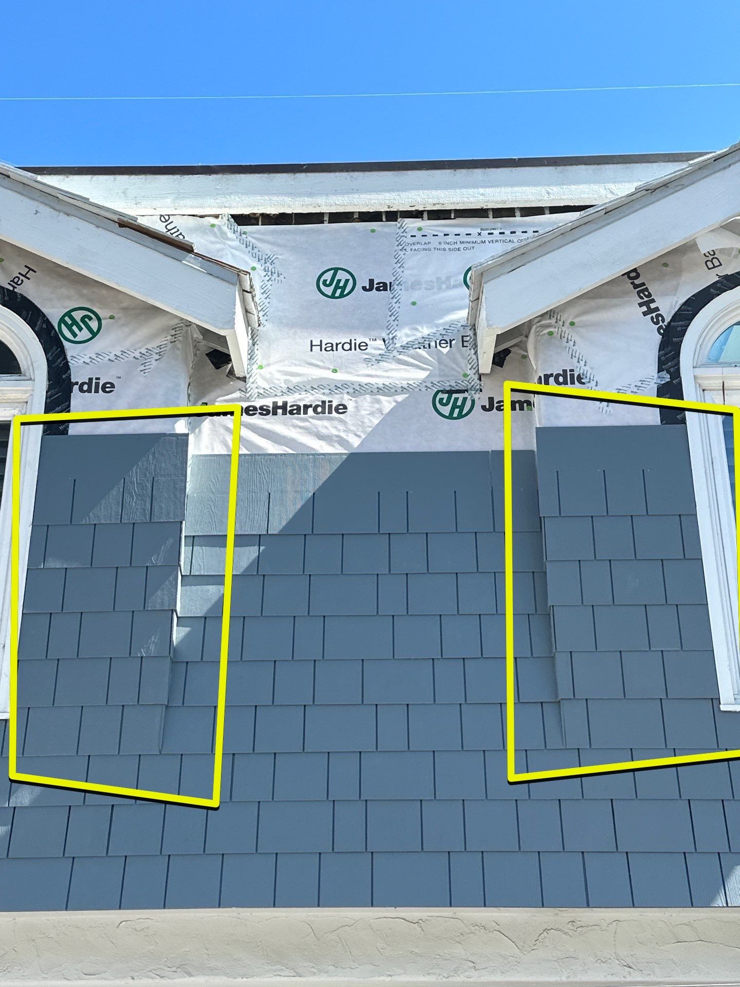 Pre-finish shingles by New Era Siding Inc 