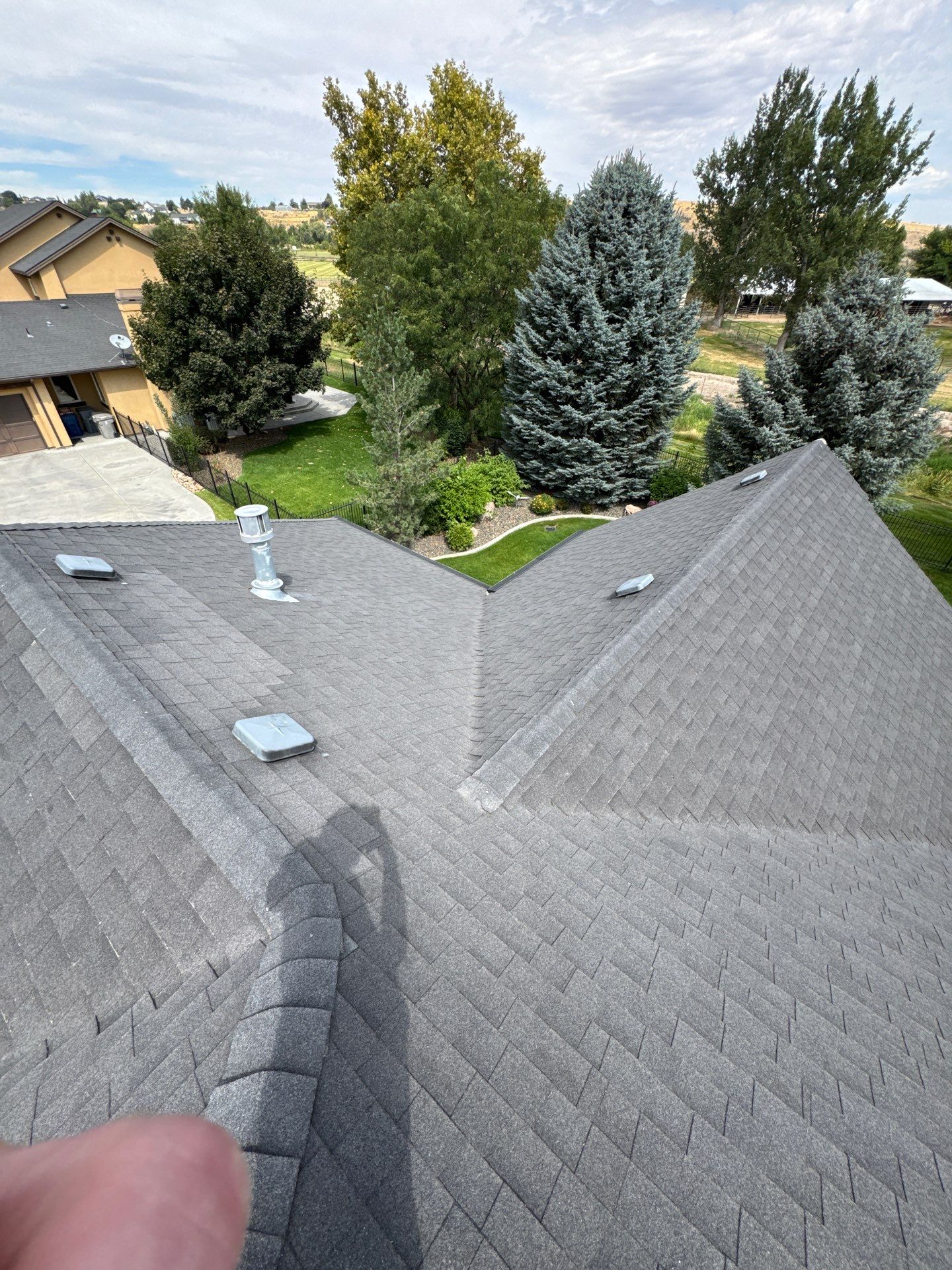 Middleton Residential Roof Replacement with Dark Grey Architectural Shingles by Olive Roofing