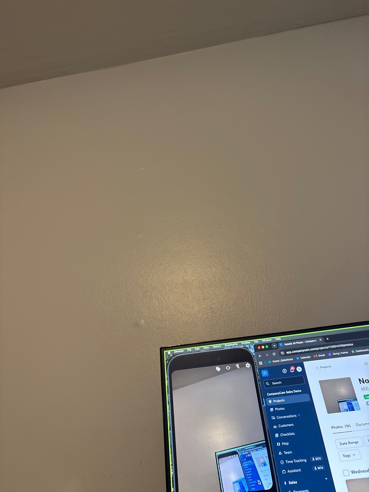 Interior Wall Refresh and Ceiling Fixture Installation in Denver by CompanyCam Sales Demo