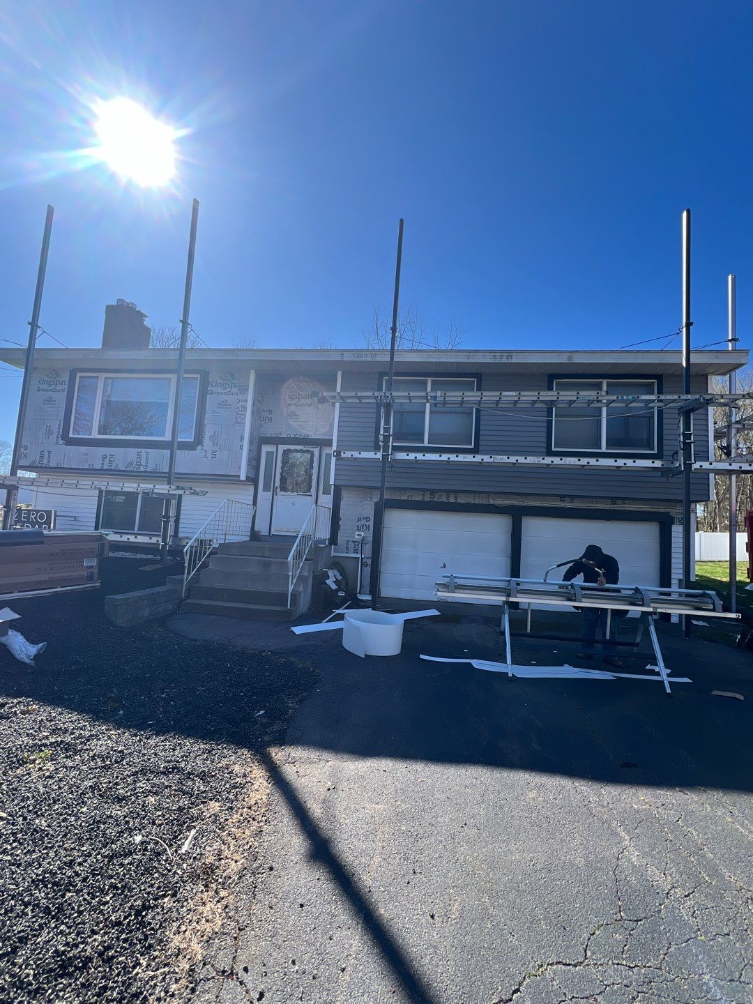 Vinyl siding project in Natick, MA by UBrothers Construction