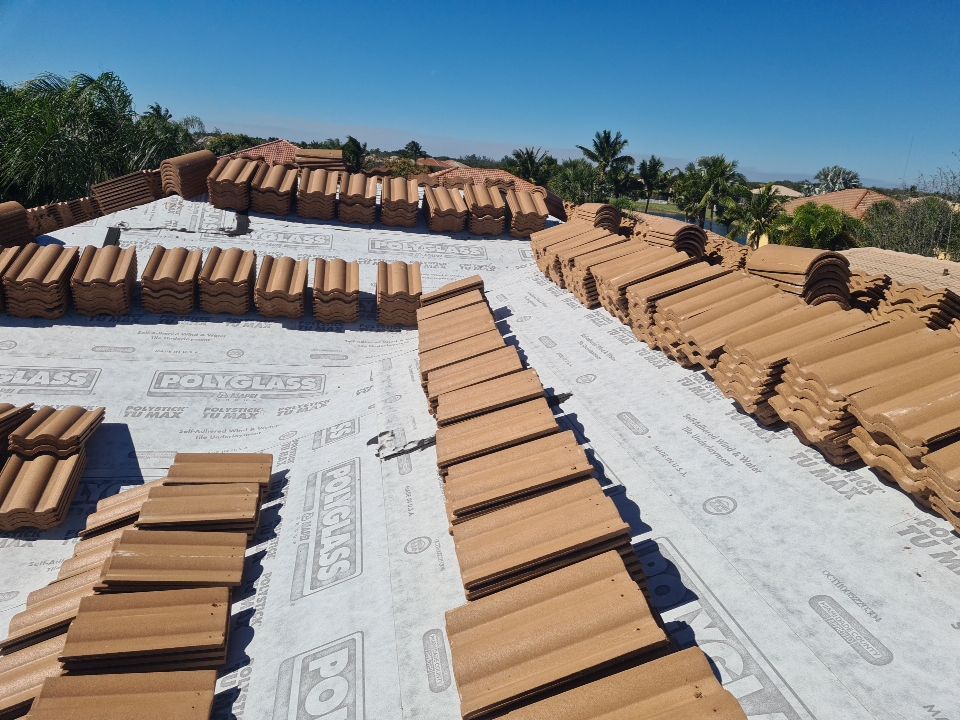 Residential Roofing Installation using Eagle Roofing Tile by BLUES BROTHERS ROOFING