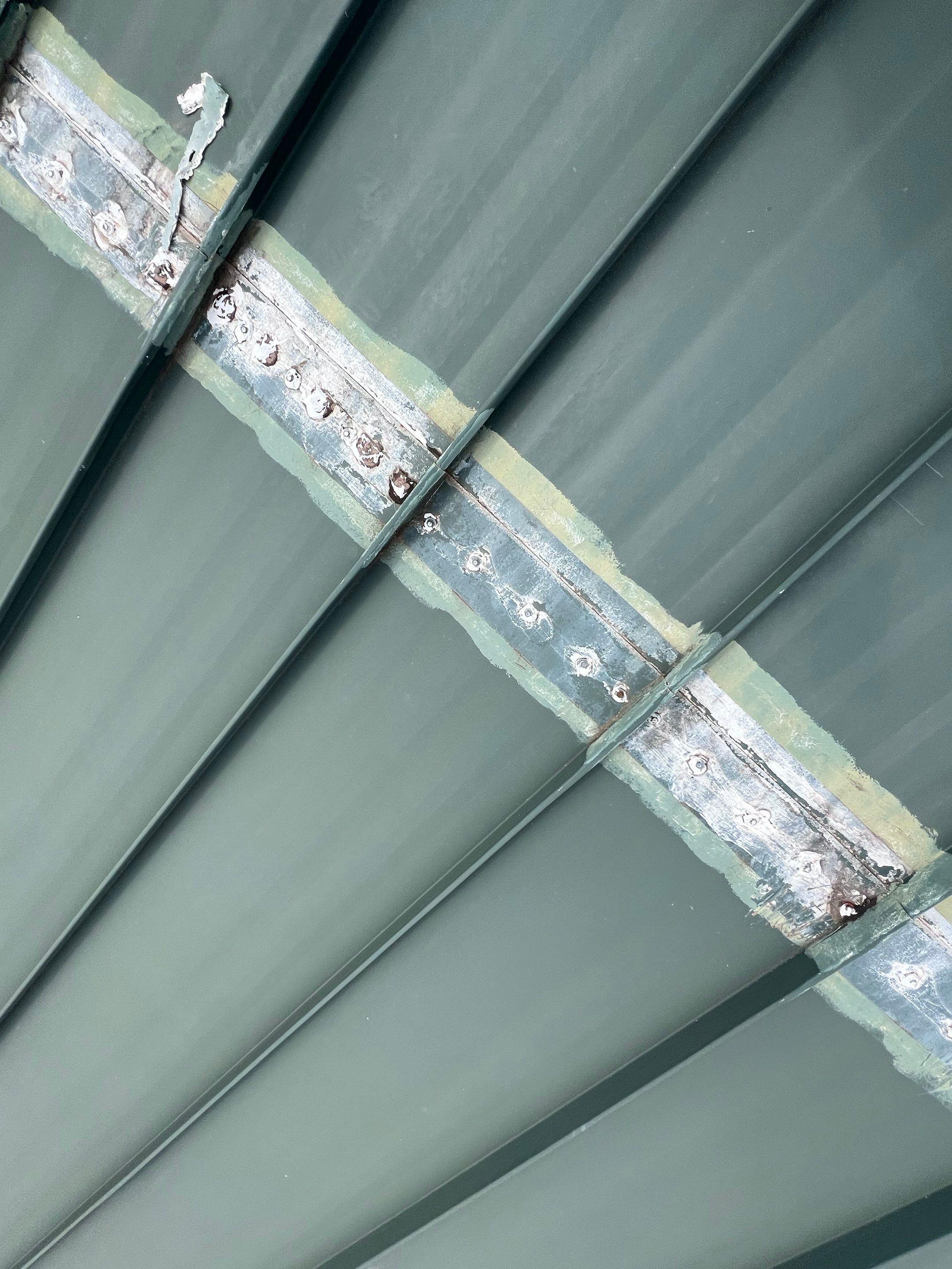 Hail Damage using Metal by Roof Repair Company