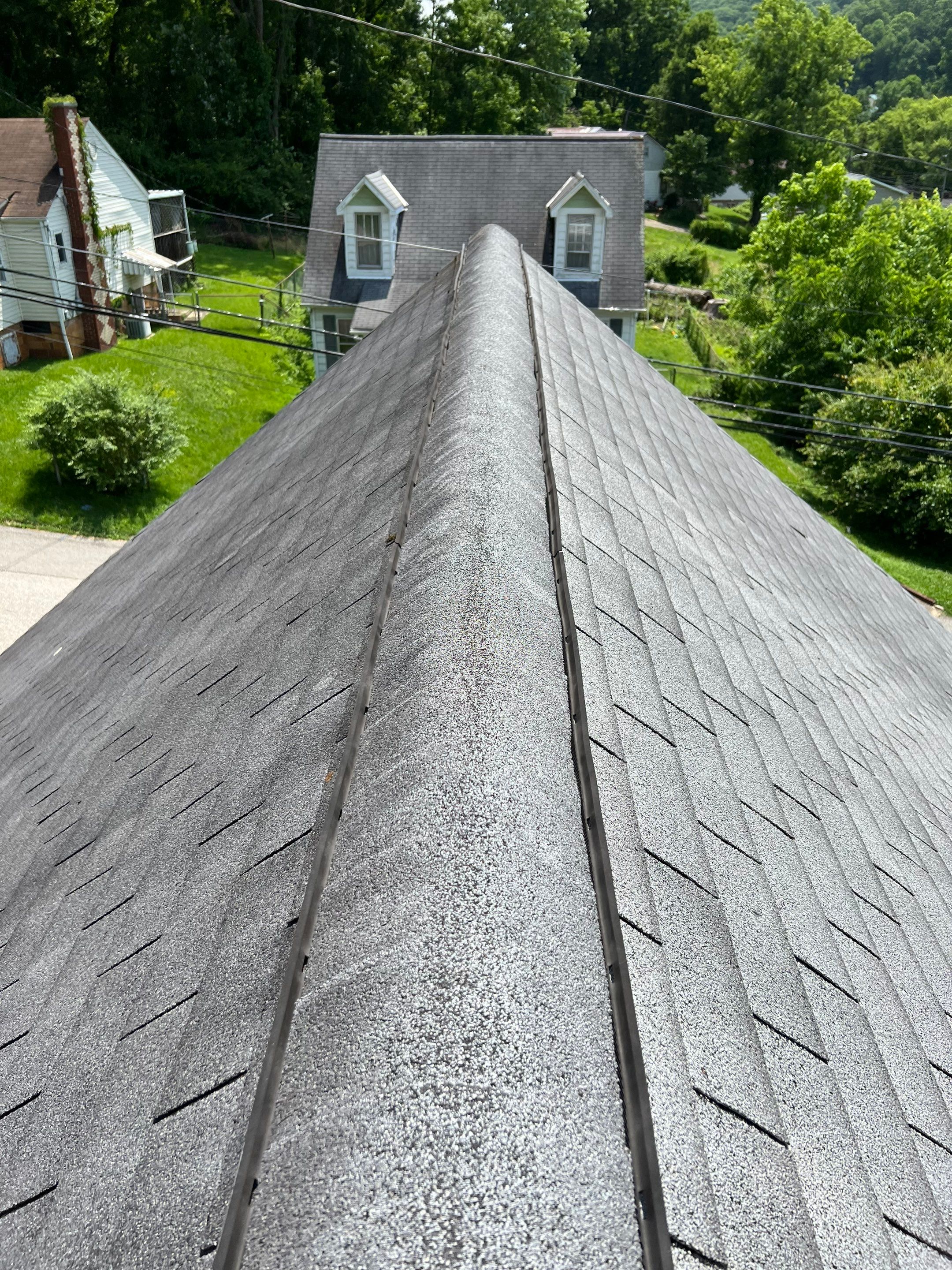 Residential Roofing Installation using Certainteed Landmark Shingles Moire Black Color by Secure Construction Company Inc