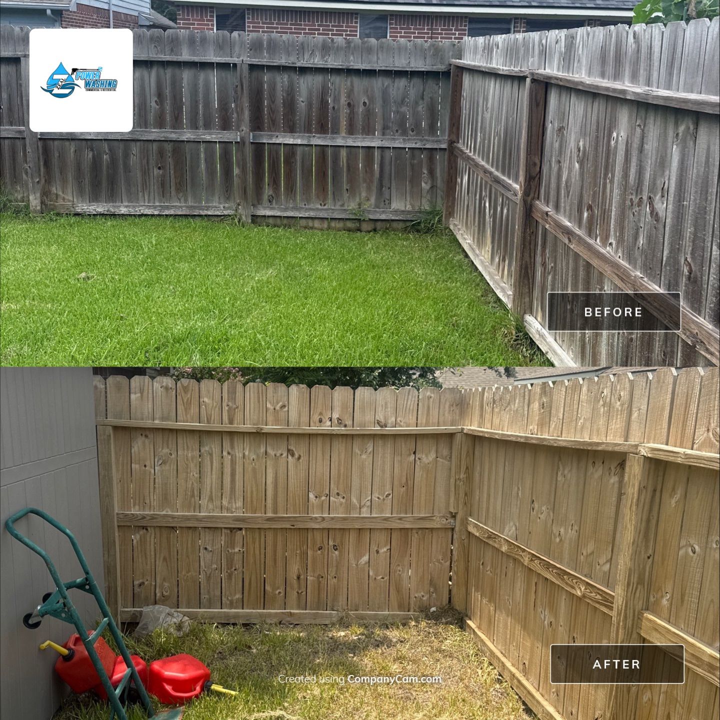 Comprehensive Fence Restoration and Concrete Surface Cleaning in Stafford by Zeal Power Washing