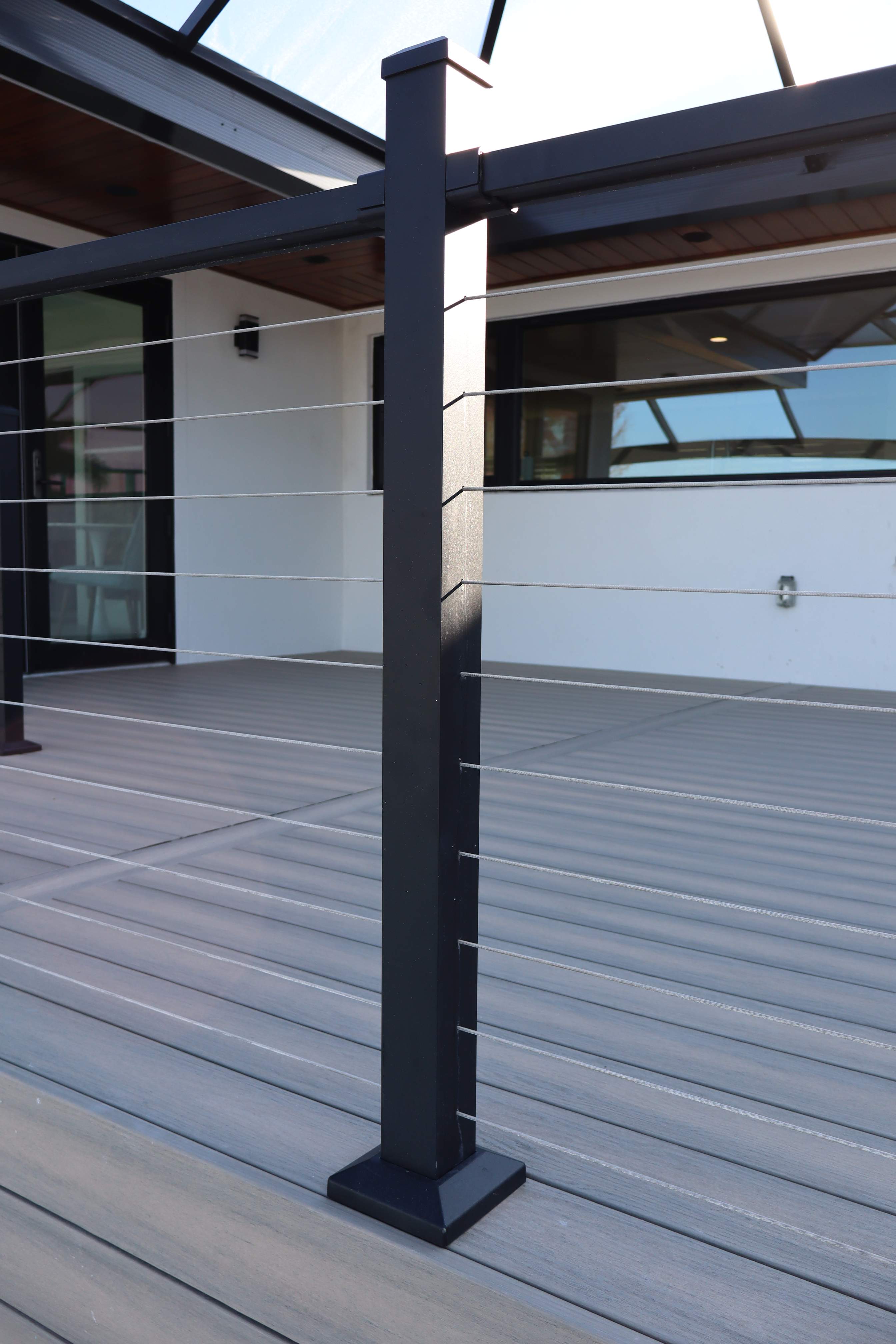 New composite deck 30'w x 16'd by Orlando pergolas 