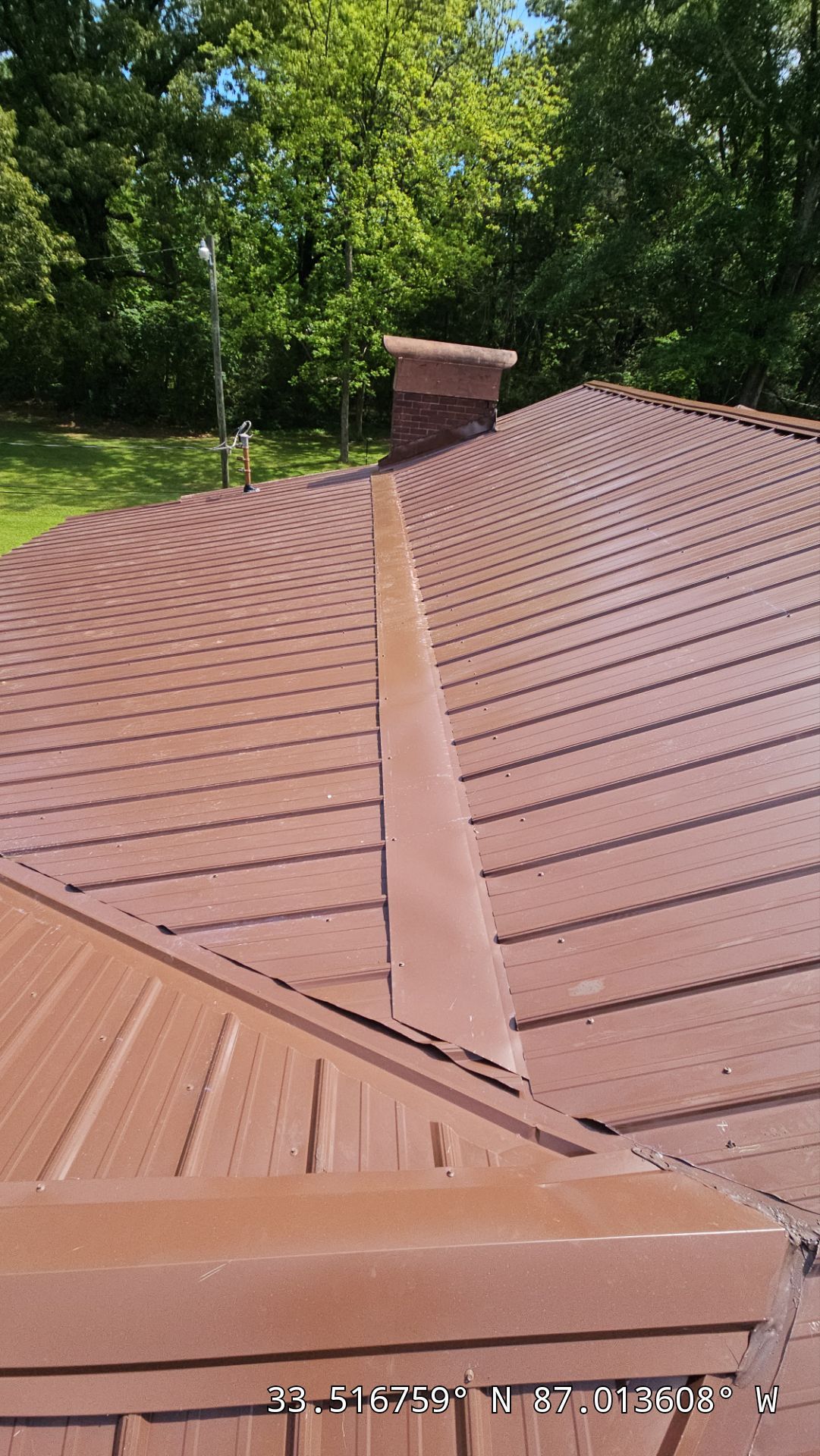 Metal Roof Replacement in Sylvan Springs (Brown) by The Roofing Dudes