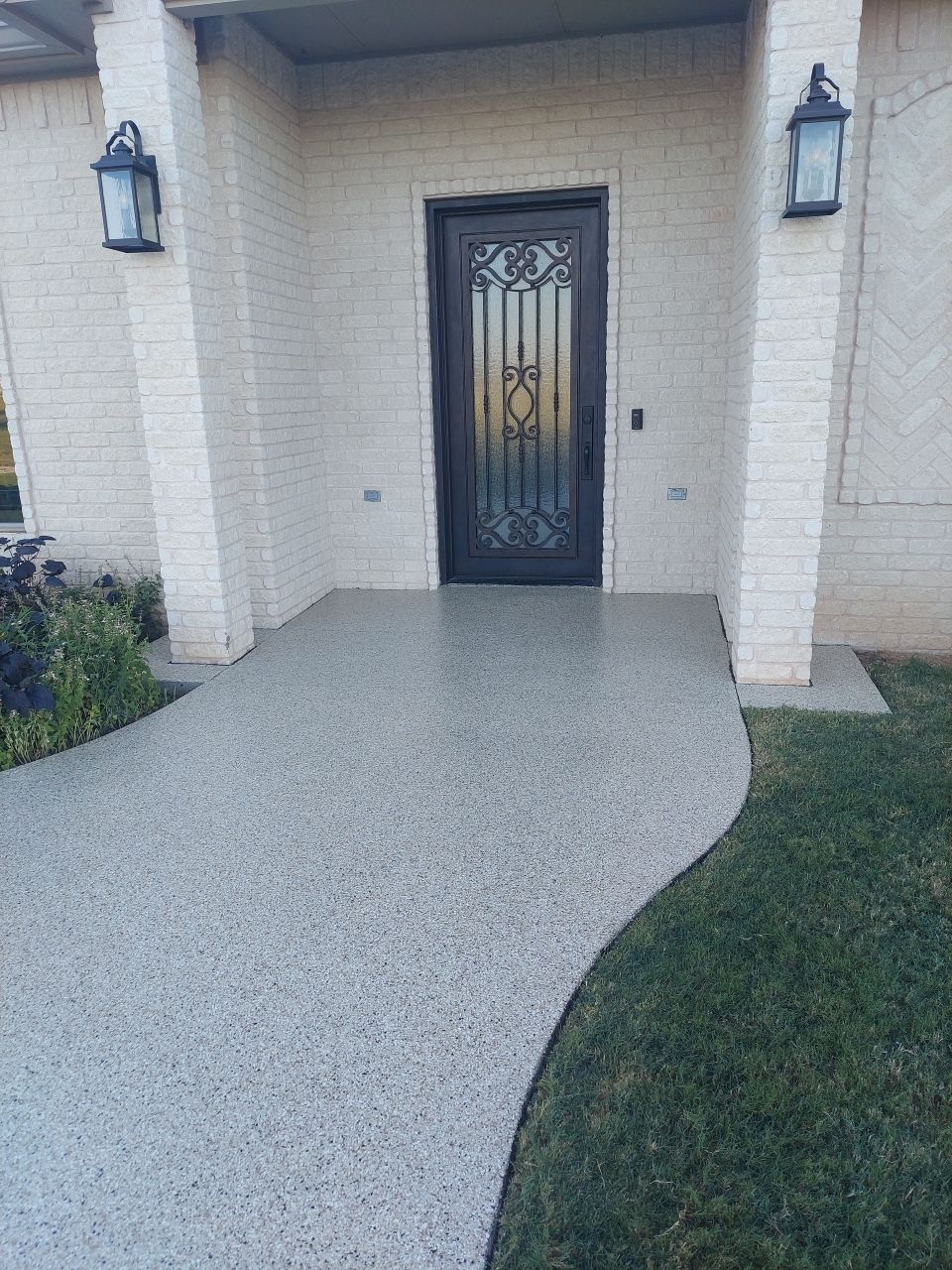 Patio & Sidewalk Coating Install with Driftwood by Copperhead Coatings