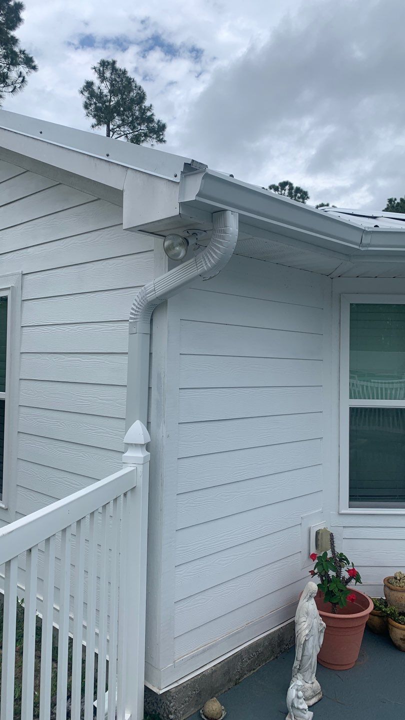 Gutter Installation Using White K-Style Gutters by Gutter Professors