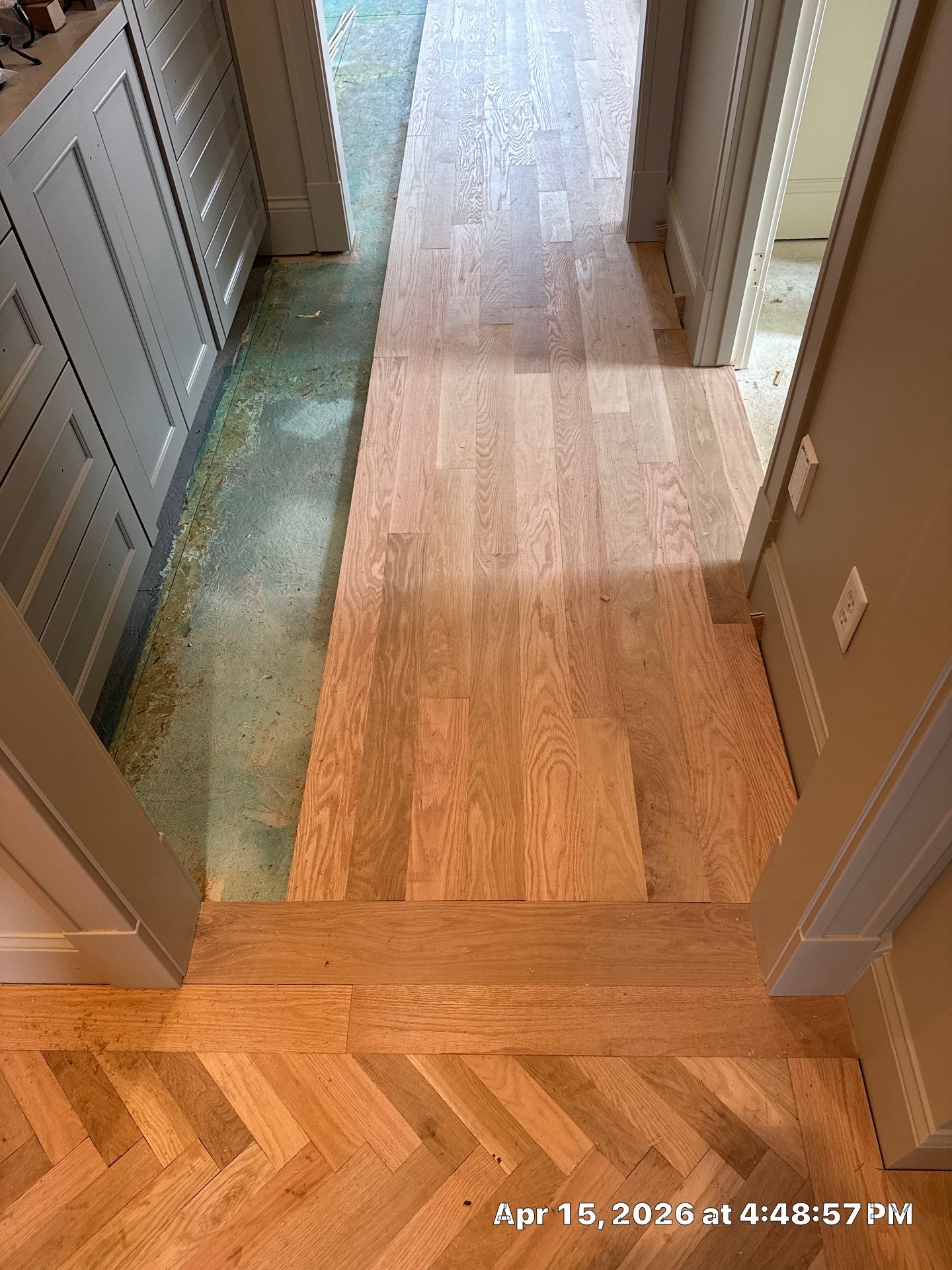 Sand and Finish, Herringbone Feature! by RTBaldwin Hardwood Floors