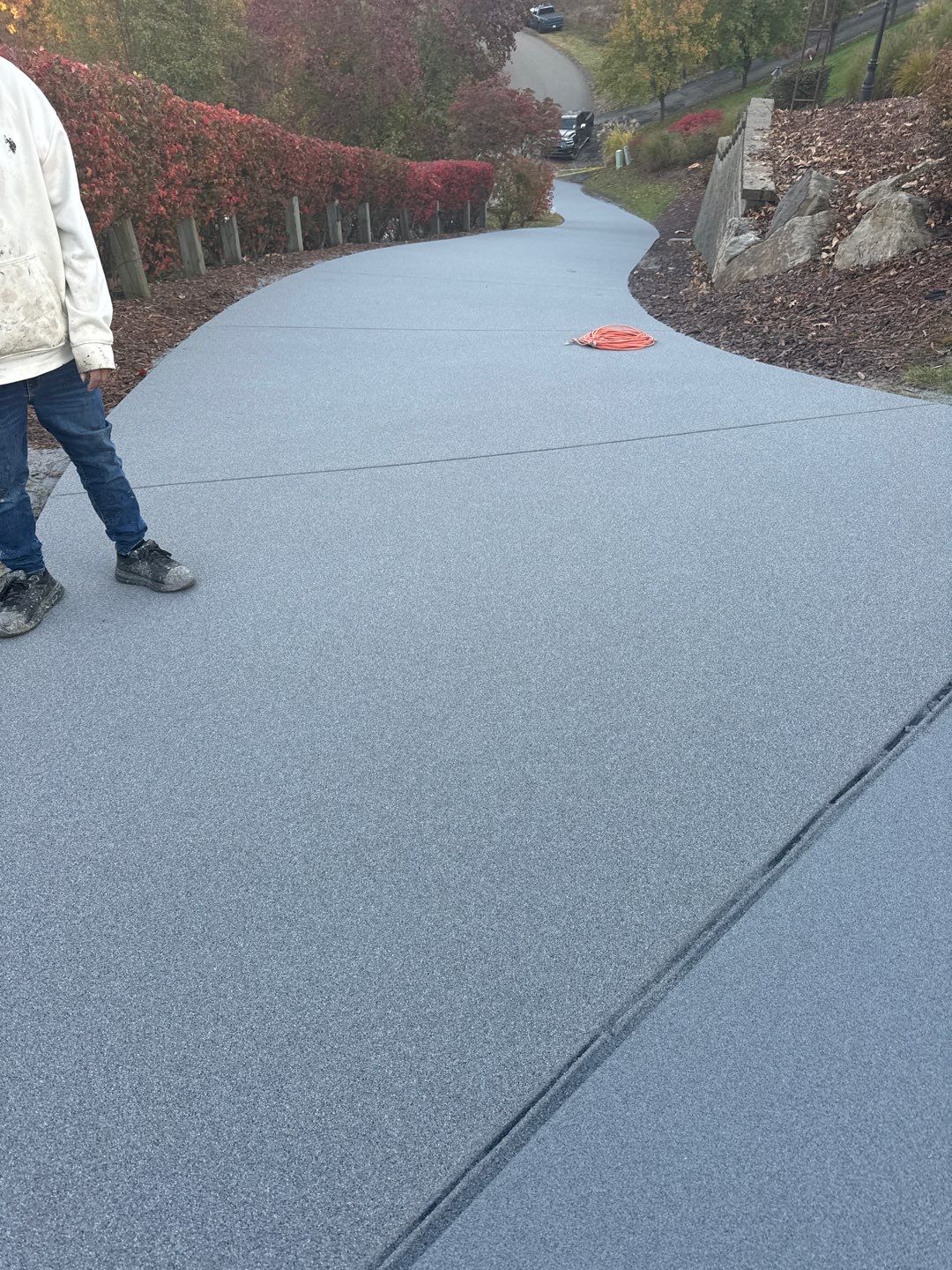 Steep Driveway Project in Sarver by Floors in a Day, Inc