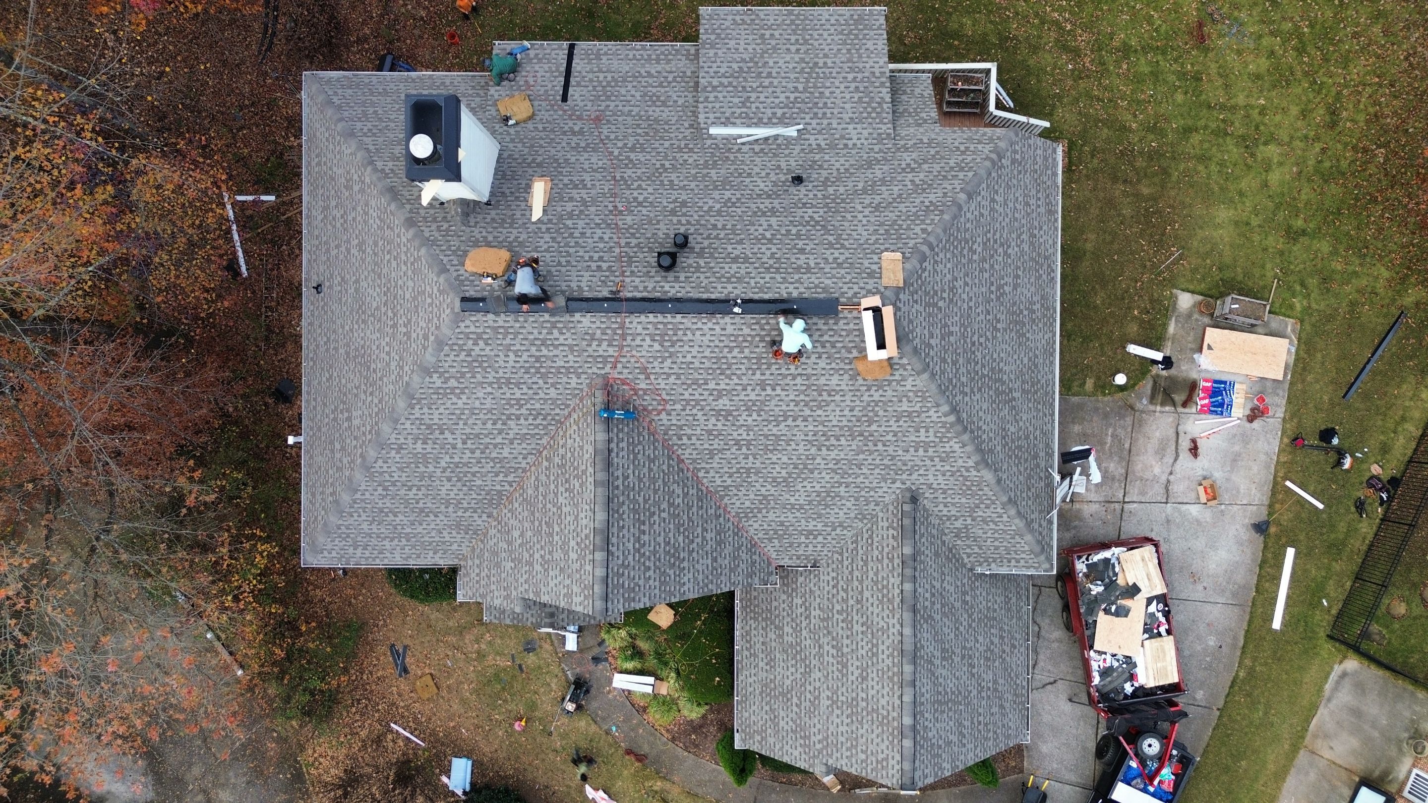 Cumming, GA Roof Replacement GAF Timberline HDZ Weathered Wood by Reset Roofing
