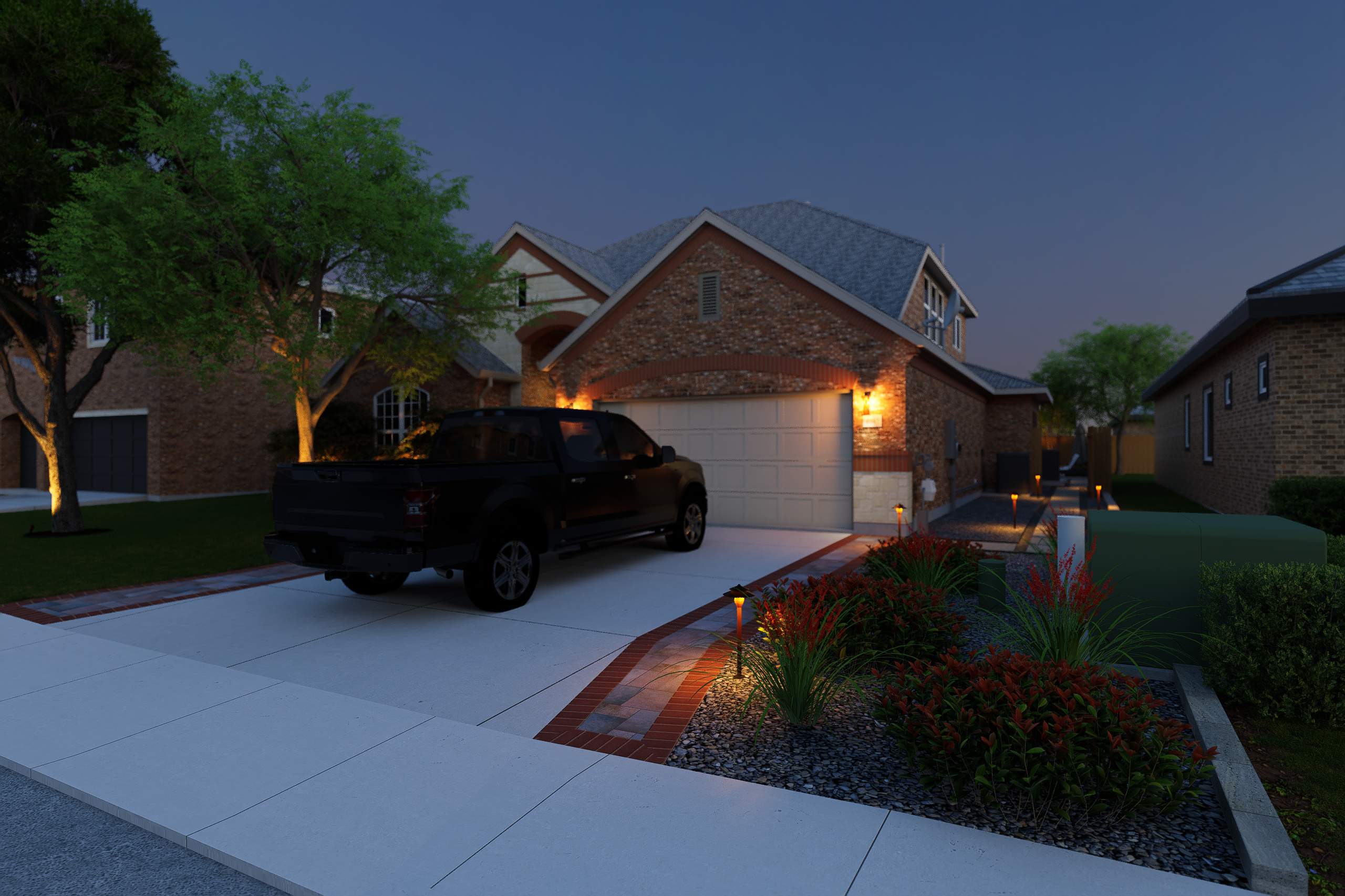 3D Design Render, San Antonio TX by Hole In One Lawns, LLC