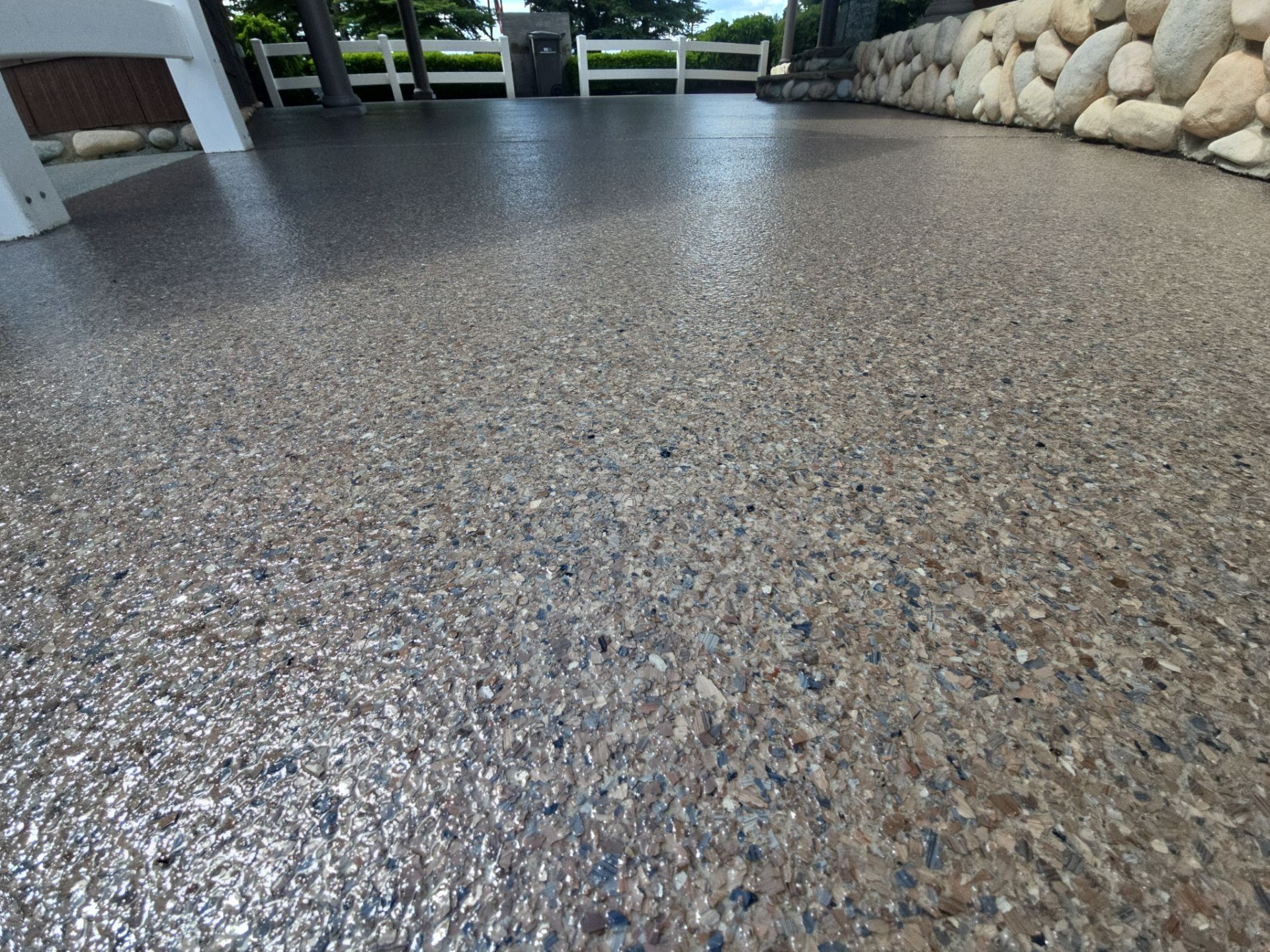 Patio Transformation using Adobe by Croc Coatings, LLC