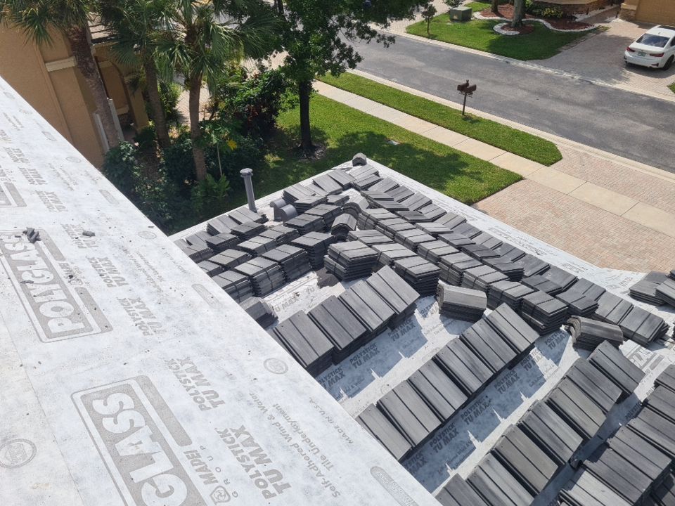 Residential Roofing Installation using Eagle Roofing Tile by BLUES BROTHERS ROOFING