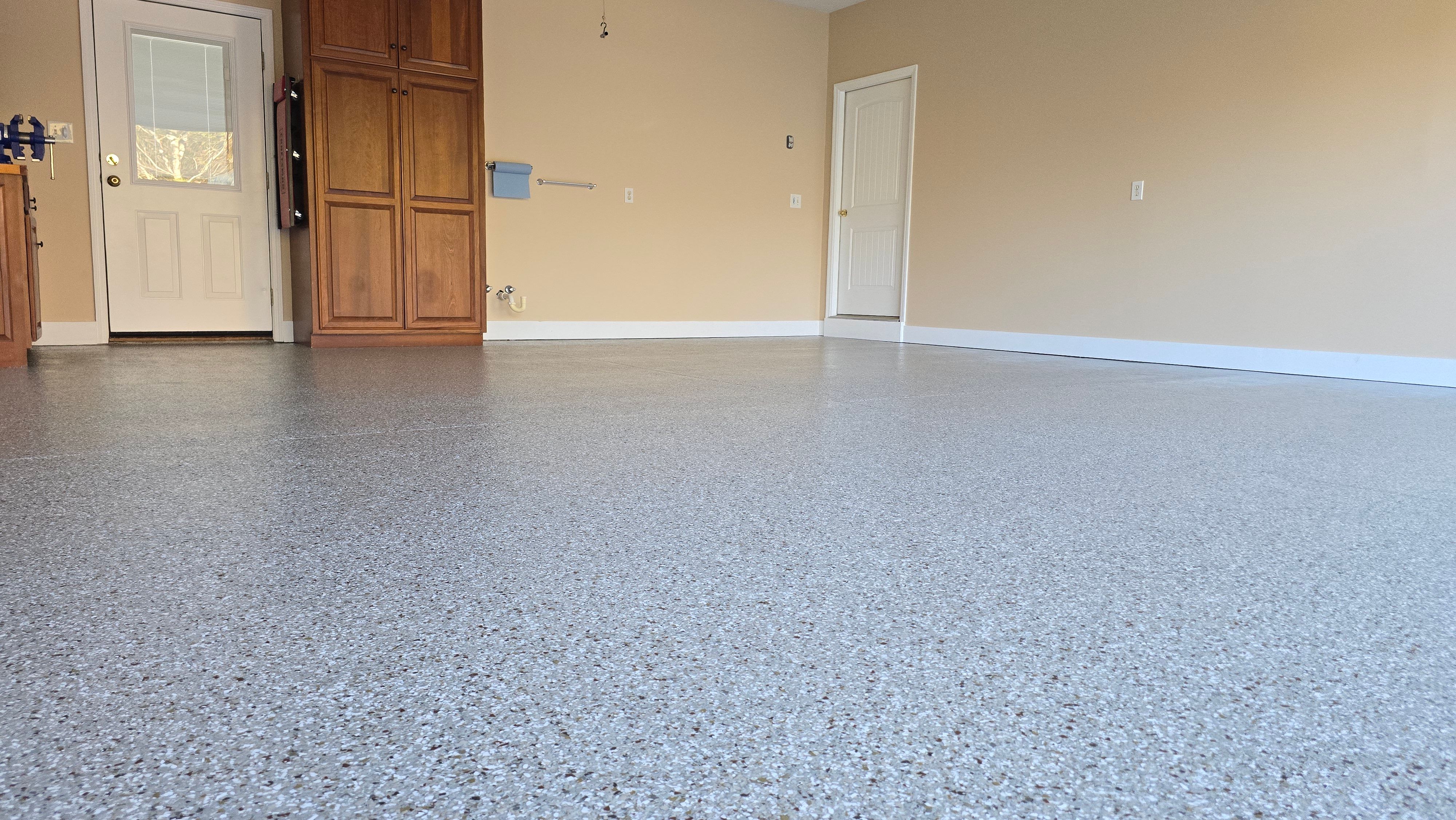 Garage using Creekbed by Elite Floor Solutions