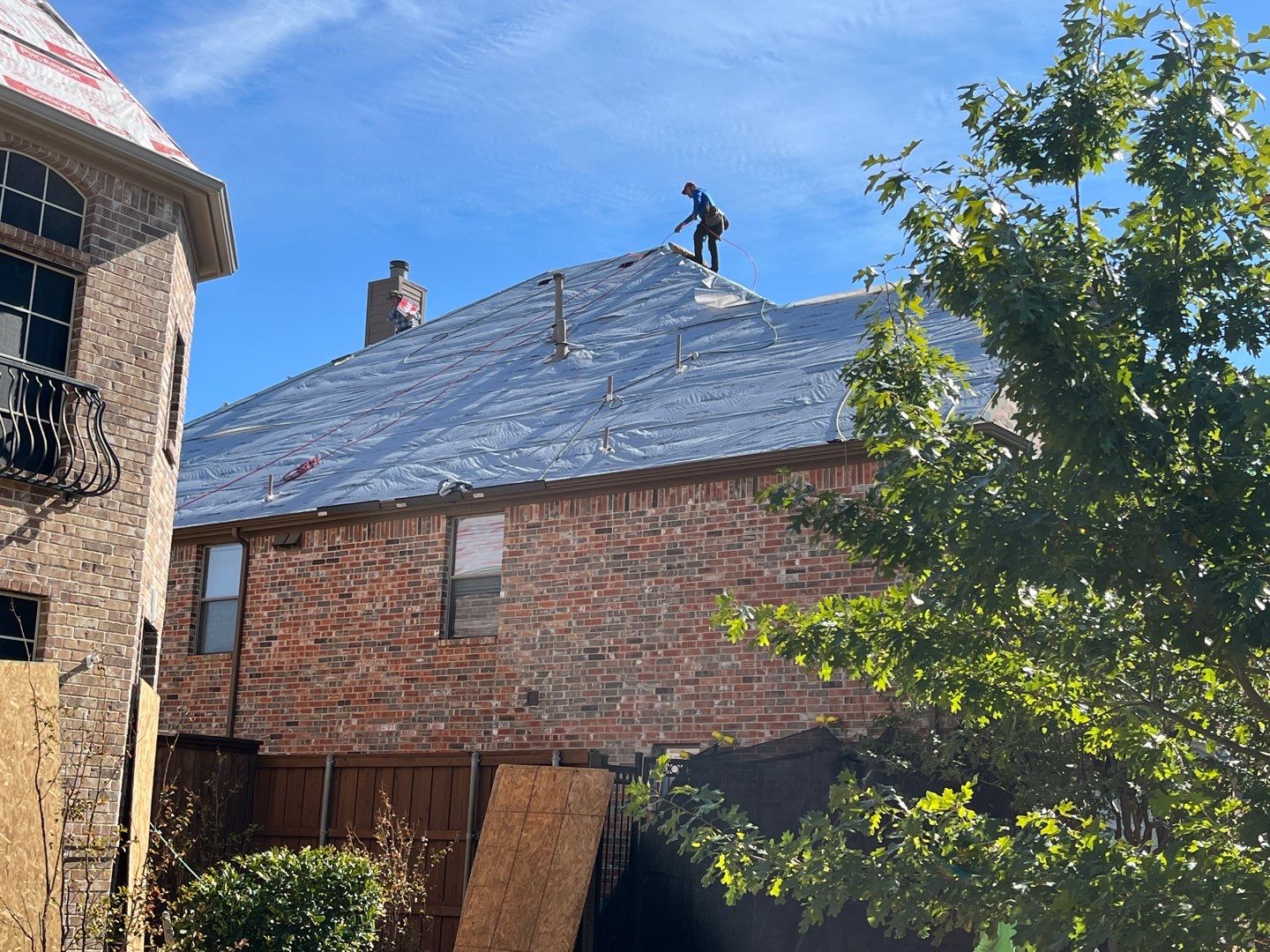 Storm Roof Damage Replacement in Frisco by First United Roofing & Construction