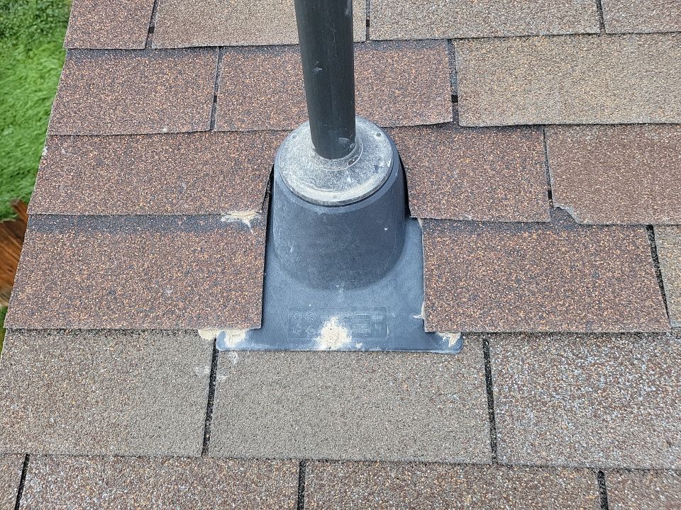 Residential Roofing Repair using Pipe Flashing by The Roof Doctor