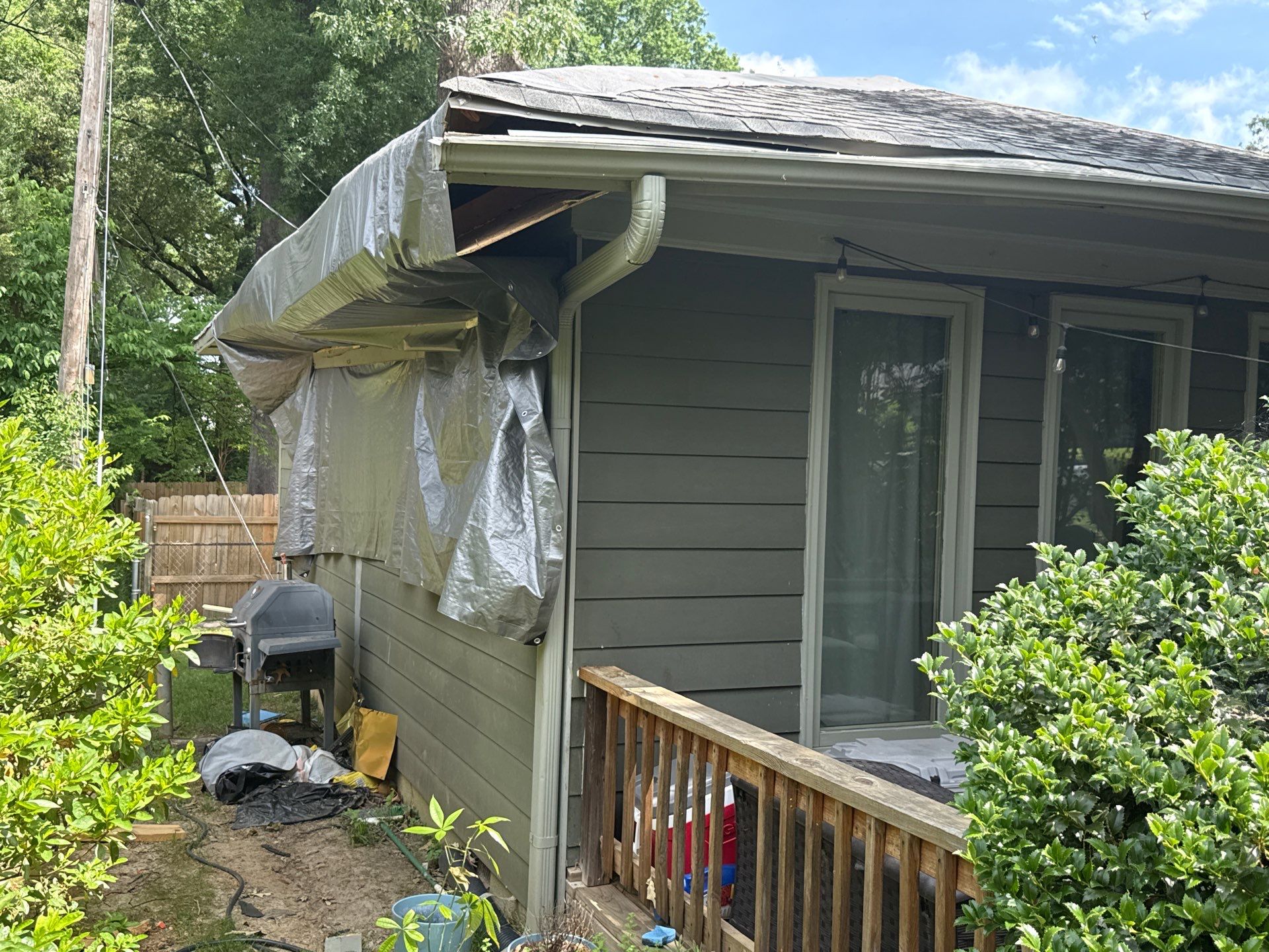 Tree Damage Restoration and Asphalt Shingle Roof Replacement in Memphis by Revival Roofing Services