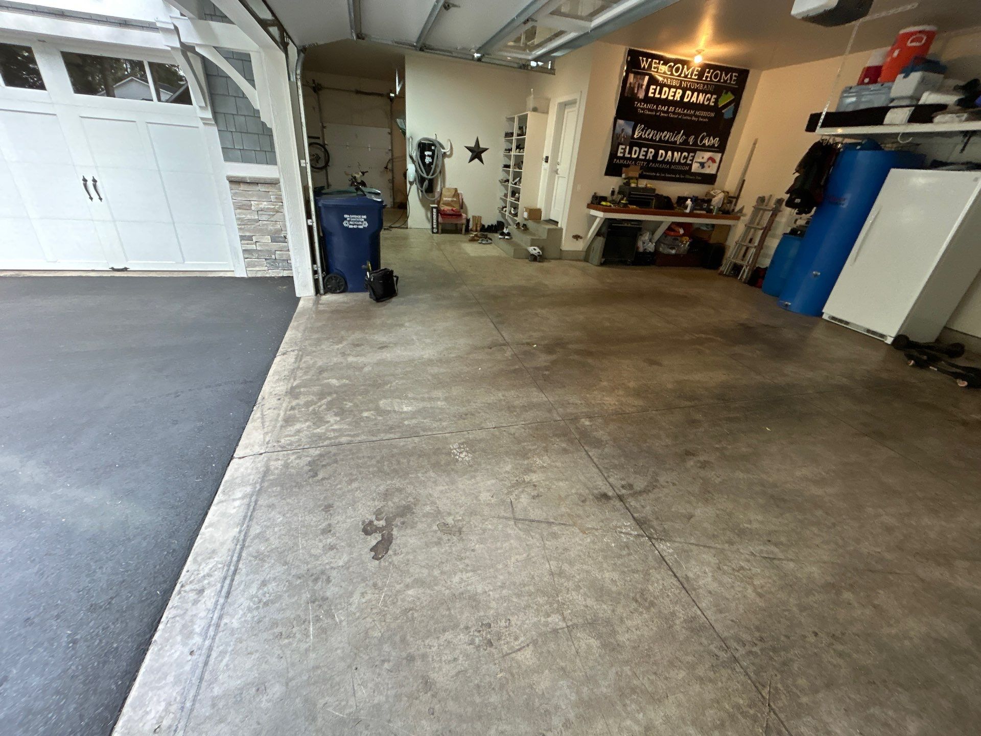 Detached Garage Floor Transformation With Penntek Polyaspartic Coating In Hayden by Croc Coatings, LLC