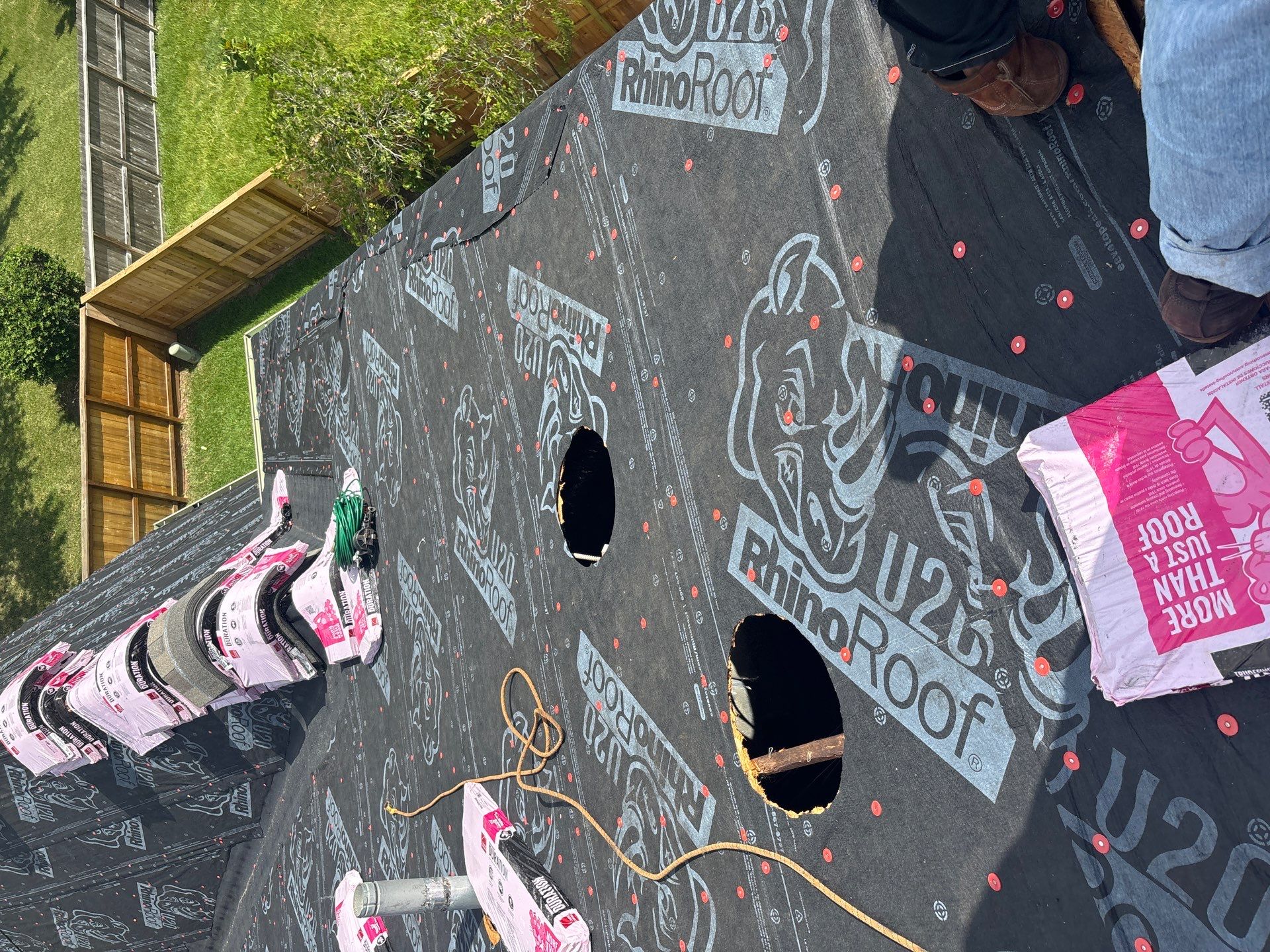 Residential Roofing Installation using Owen's Corning Duration (Lifetime) Shingles by Roof Repair Company