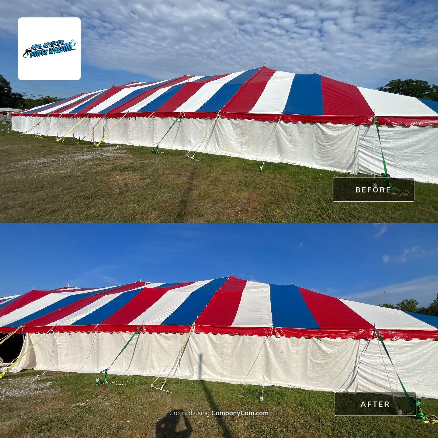 Martins Fireworks Tents by Mr. Mister Power Washing
