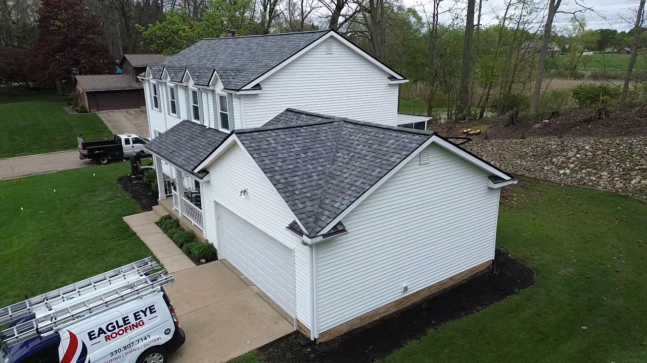 Atlas Pinnacle, Color, Coastal Granite, Drip Edge, Color, Black by Eagle Eye Roofing