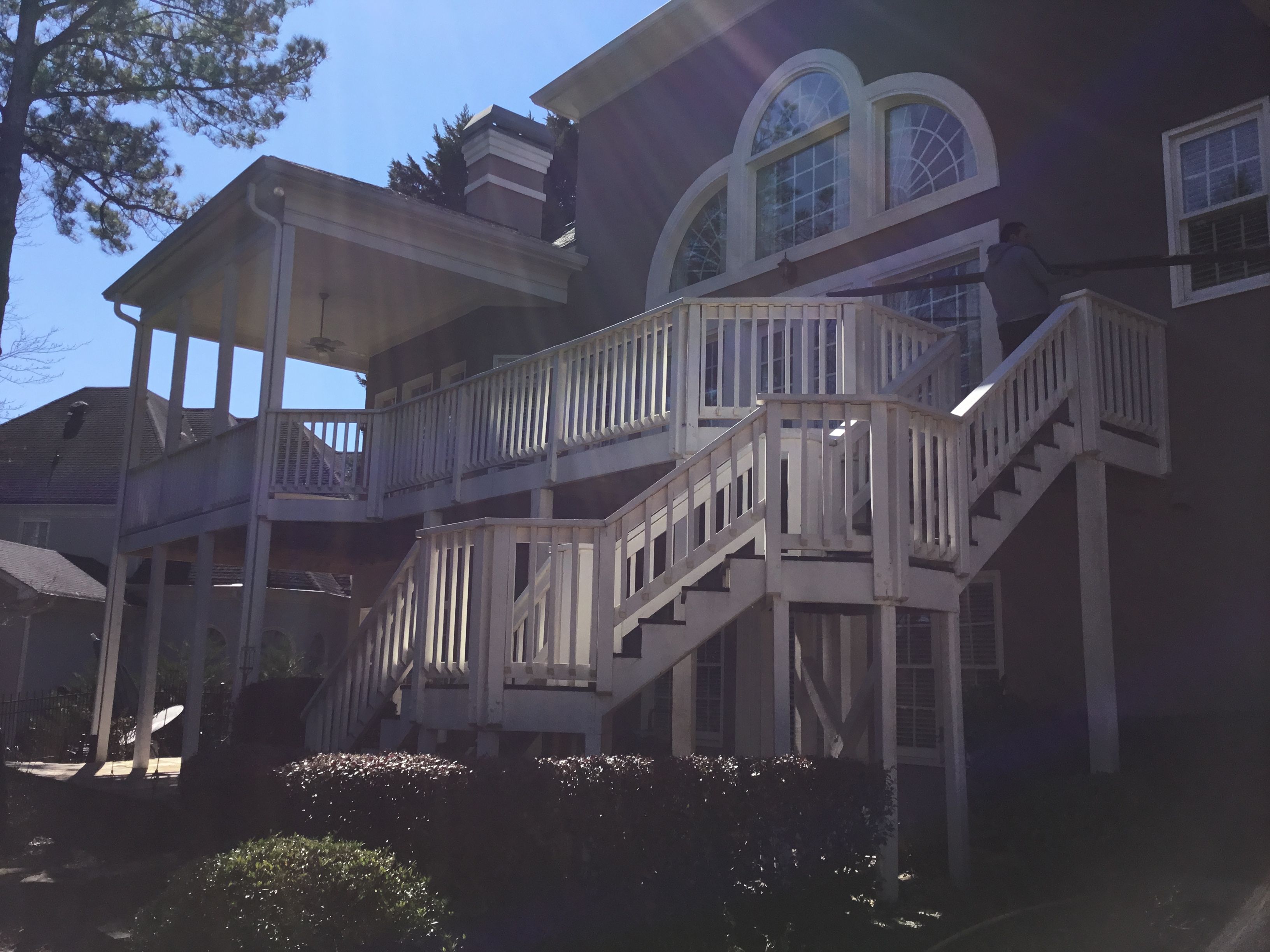 Pressure-Treated Wood Deck Renovation and Railing Refresh in Duluth by Swift Home Renovations 