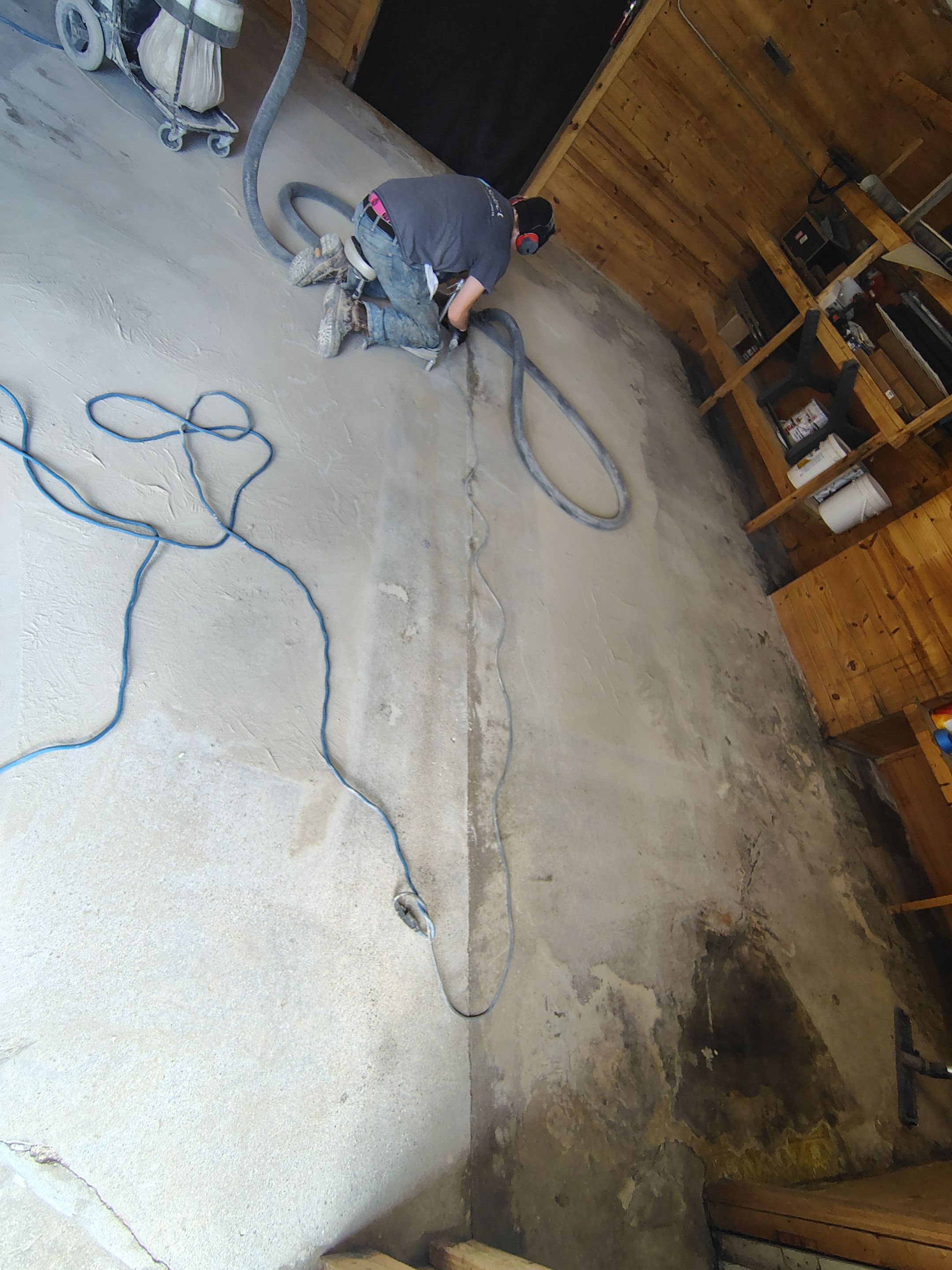 Commercial Epoxy Flake Floor Coating in Emmetsburg, Iowa by Select Painting, Coatings & Garage Cabinets