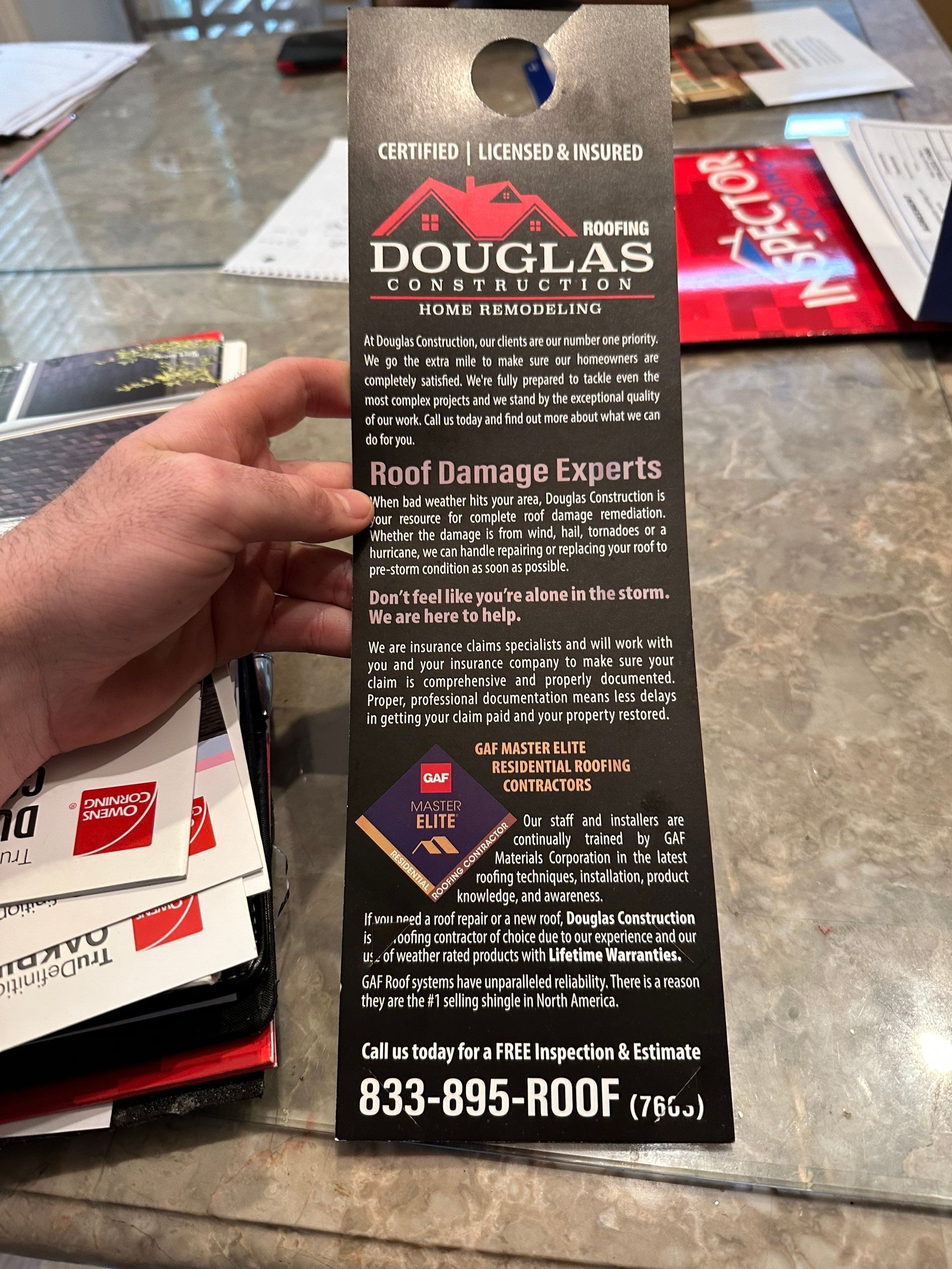 Residential Roofing Installation using Owens Corning by Inspector Roofing and Restoration