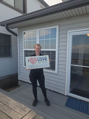 Window replacement using ProVia Aspect windows. Siding installation