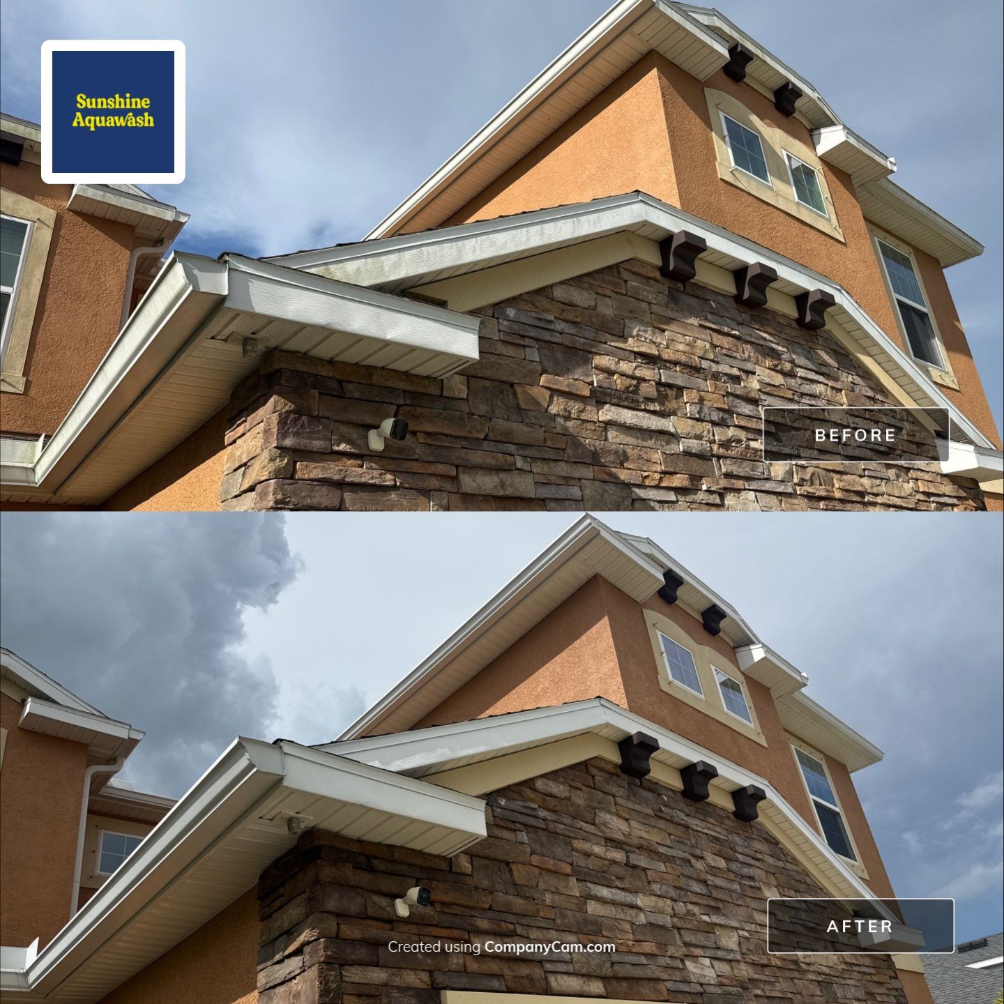 Full Exterior Cleaning – Two-Story House, Gutters, and Fence in Old Mill Preserve, Palmetto, FL by Sunshine AquaWash