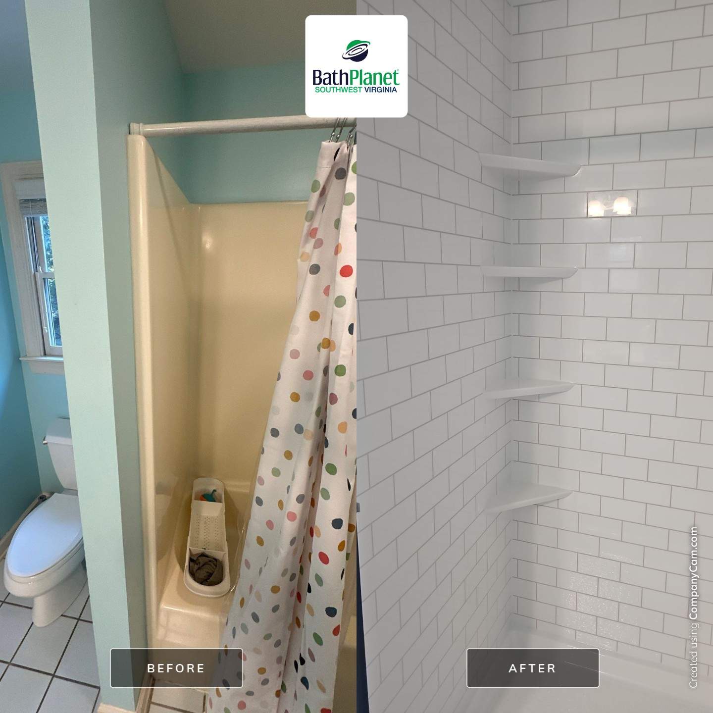 Tub to Shower Remodel by BathPlanet SW Virginia