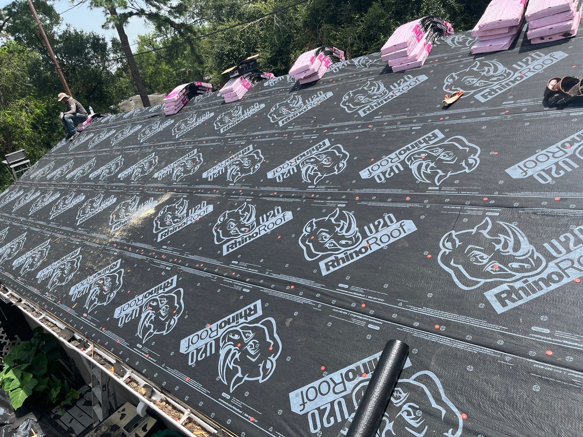 Residential Roofing Installation using Owen's Corning Duration (Lifetime) Shingles by Roof Repair Company