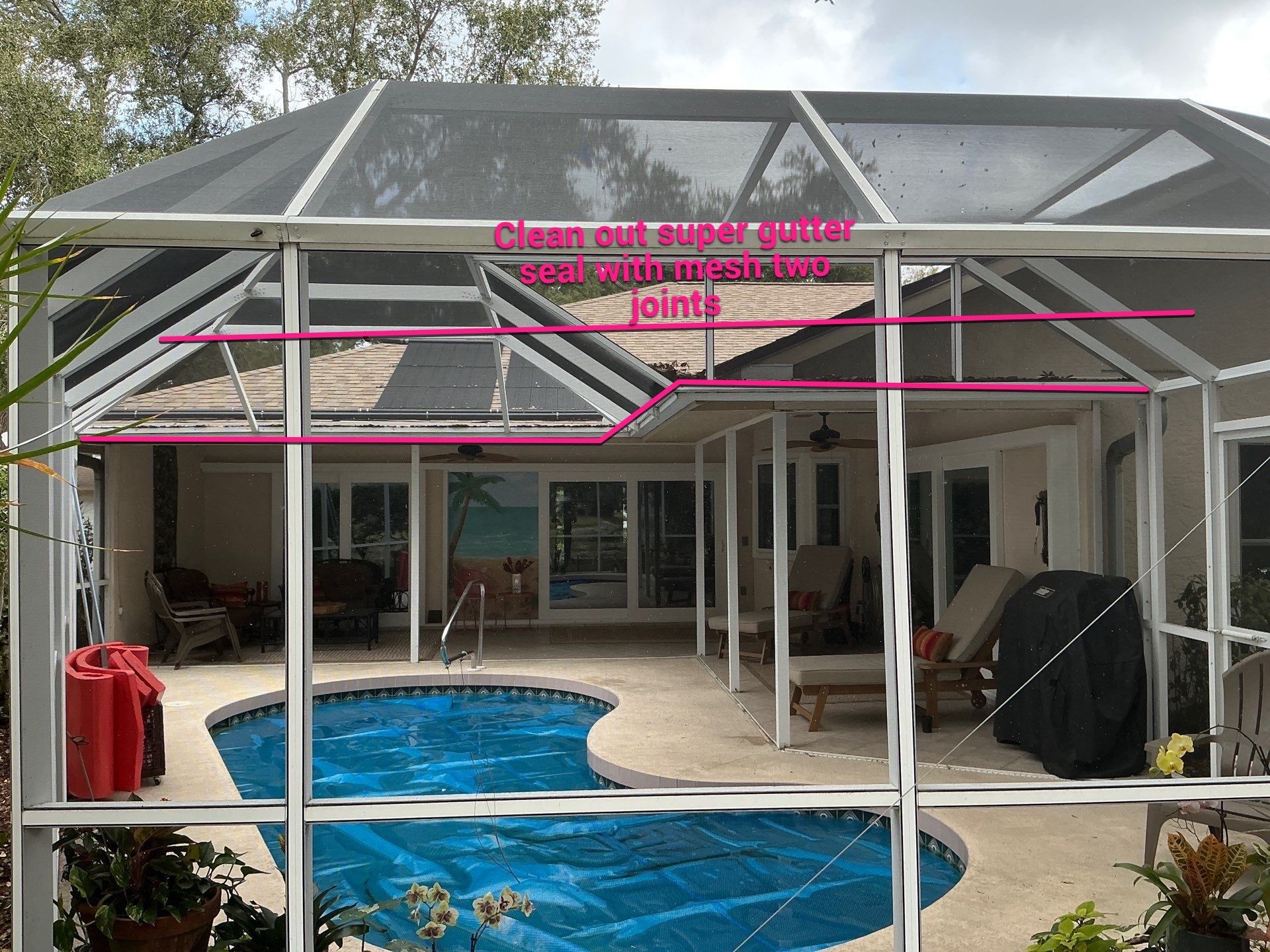 Seamless Aluminum Gutter Installation using 6 Inch Seamless Gutters in Sarasota FL by Gutter Professors