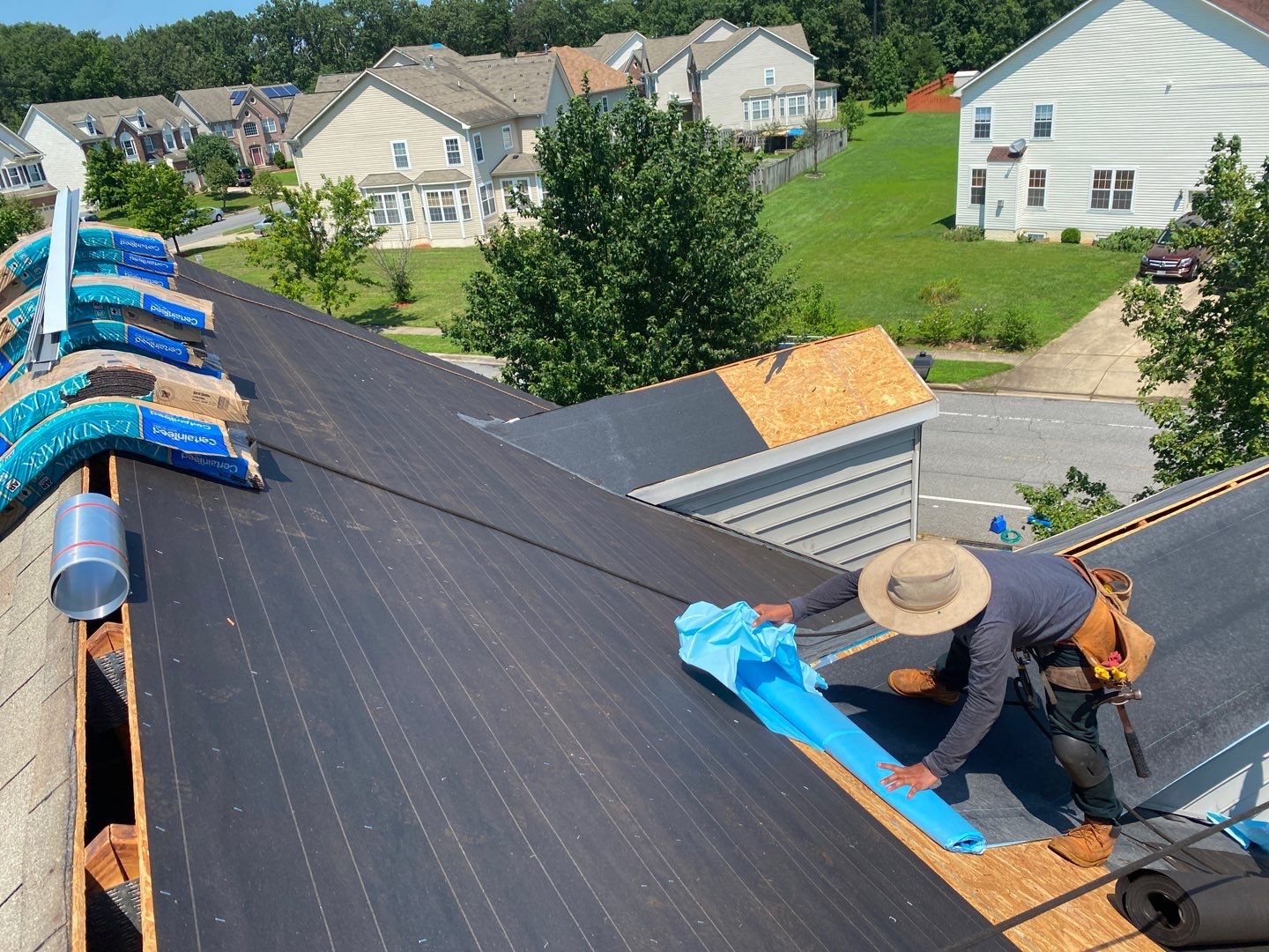 Residential Roofing Installation using CertainTeed Landmark Series Shingles by Roof Right Inc