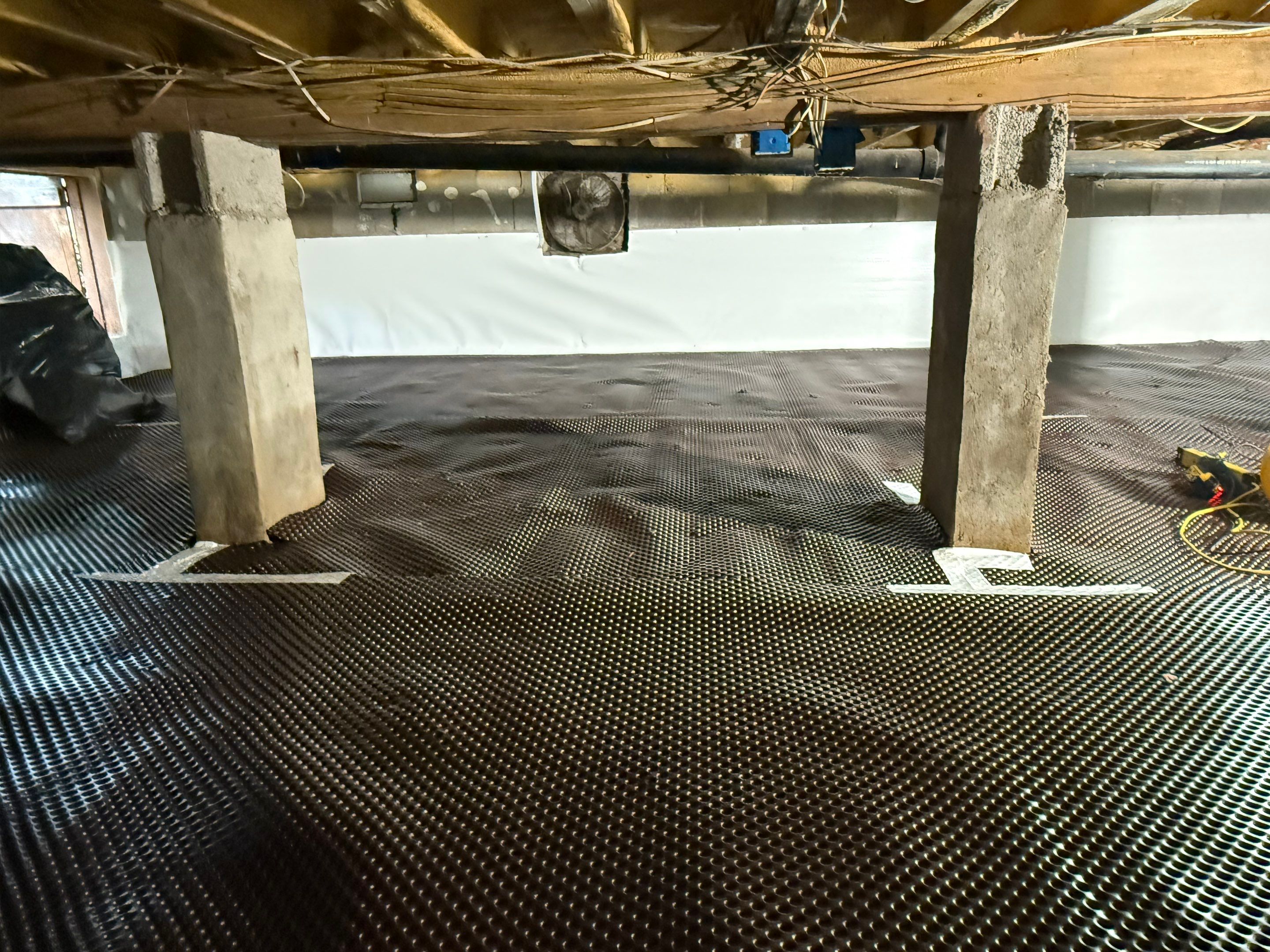 Pocono pines Dry and energy efficient crawlspace. by Burke Home Services