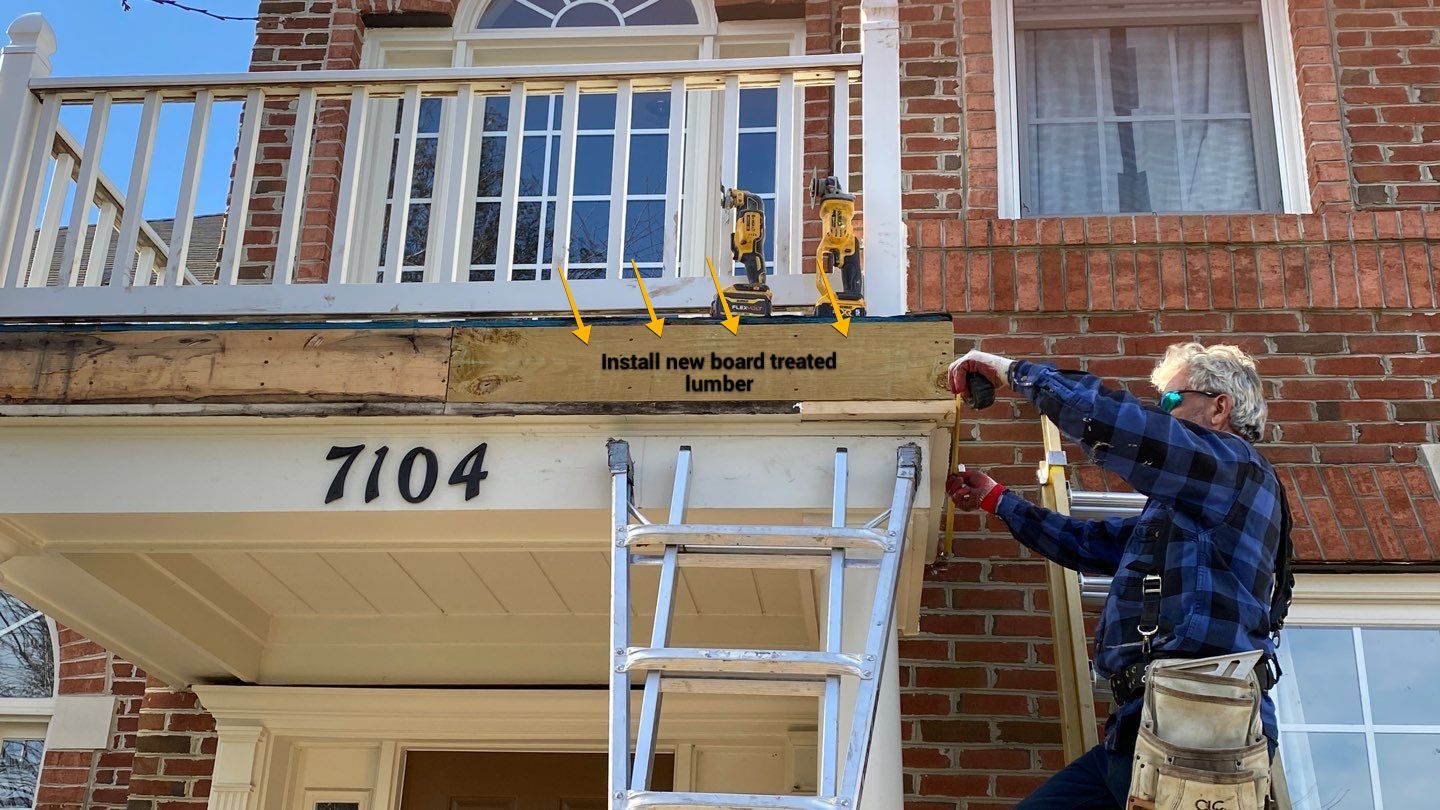 Exterior Repair using Porch and roof repair  by Alpha Design Services