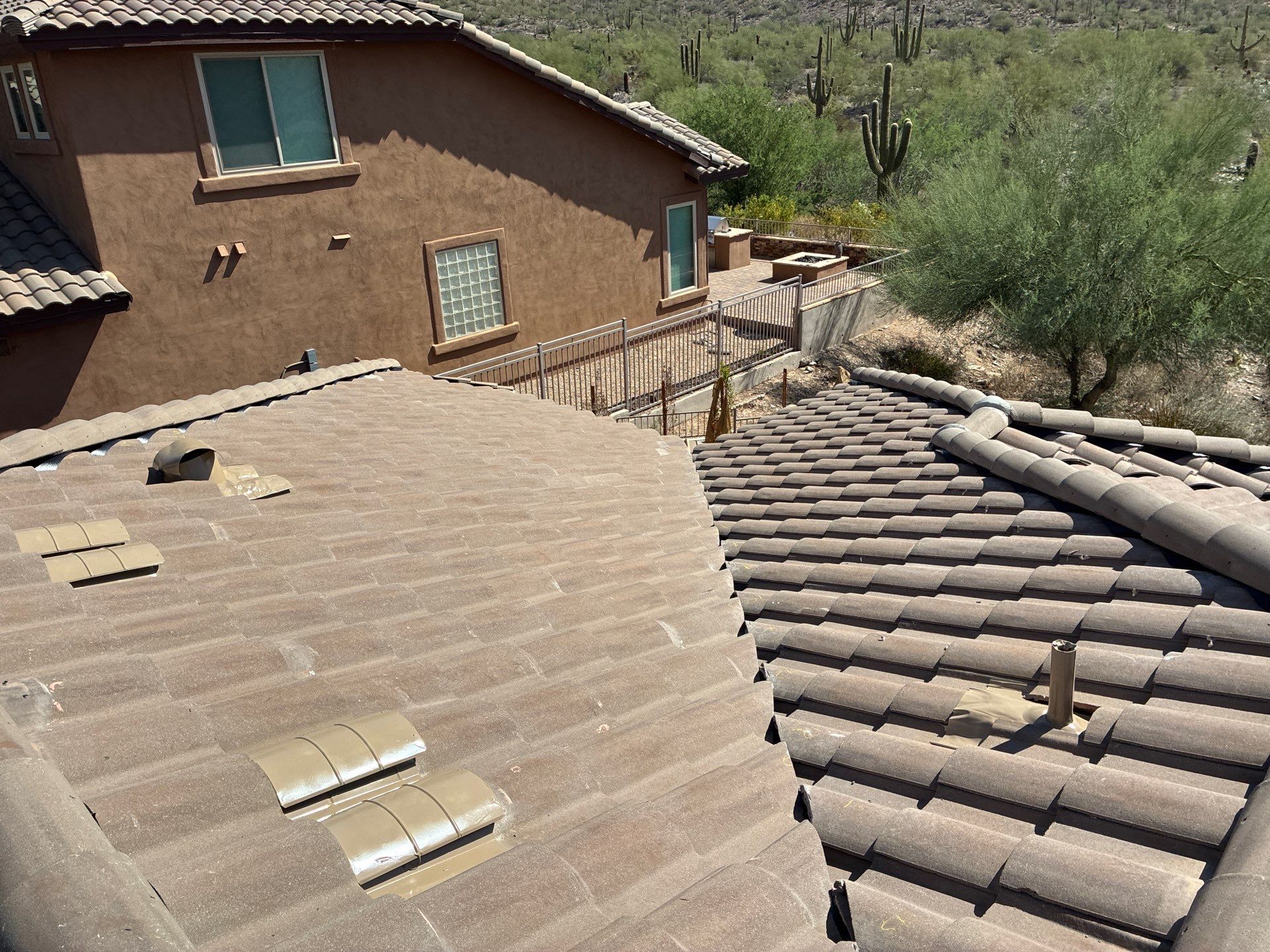 Residential Roof Install using Concrete Tiles in Scottsdale, Arizona by Weather-Tite Roofing