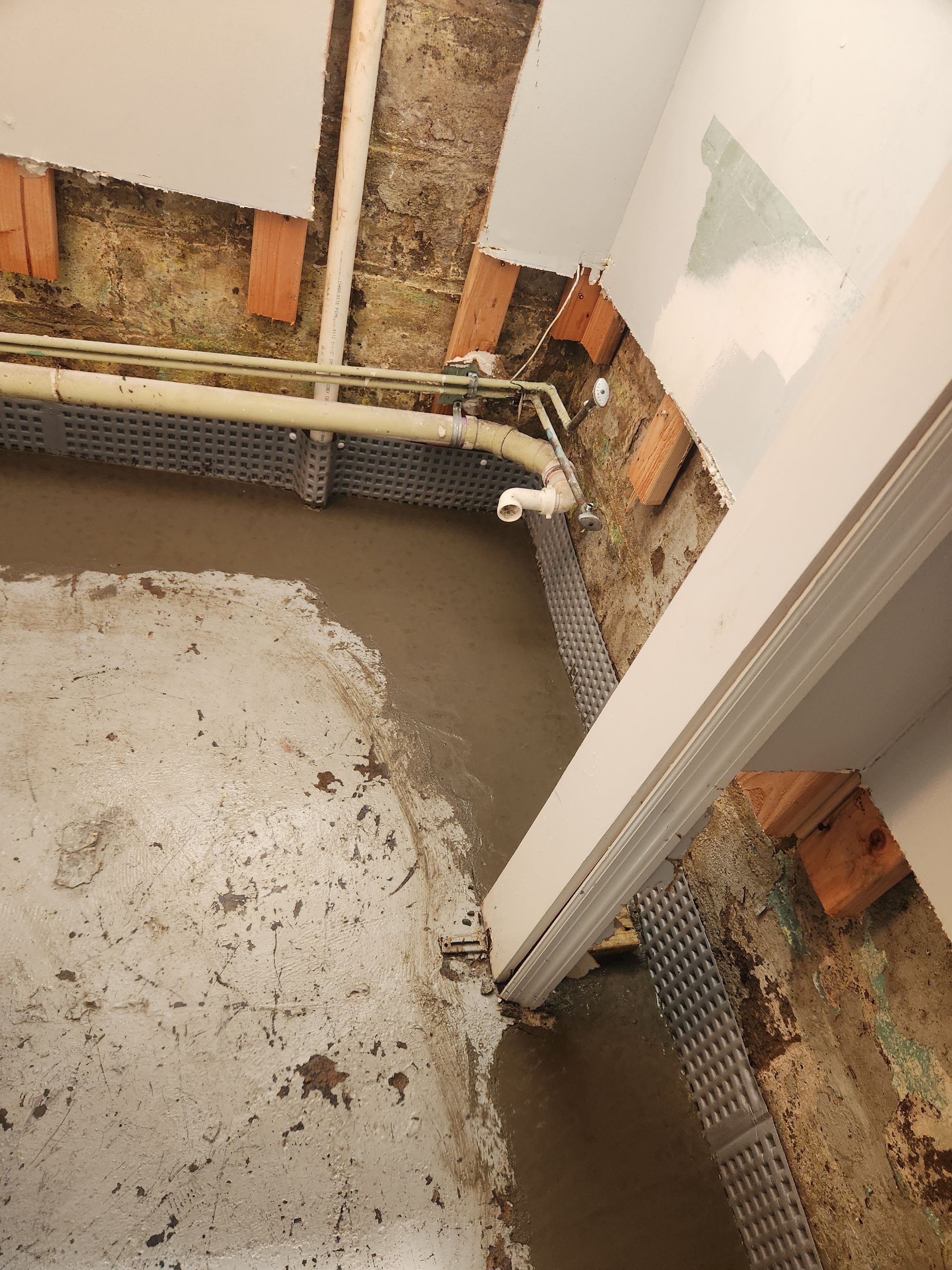 Interior French Drain West Orange NJ by Pure Service Pro, LLC 